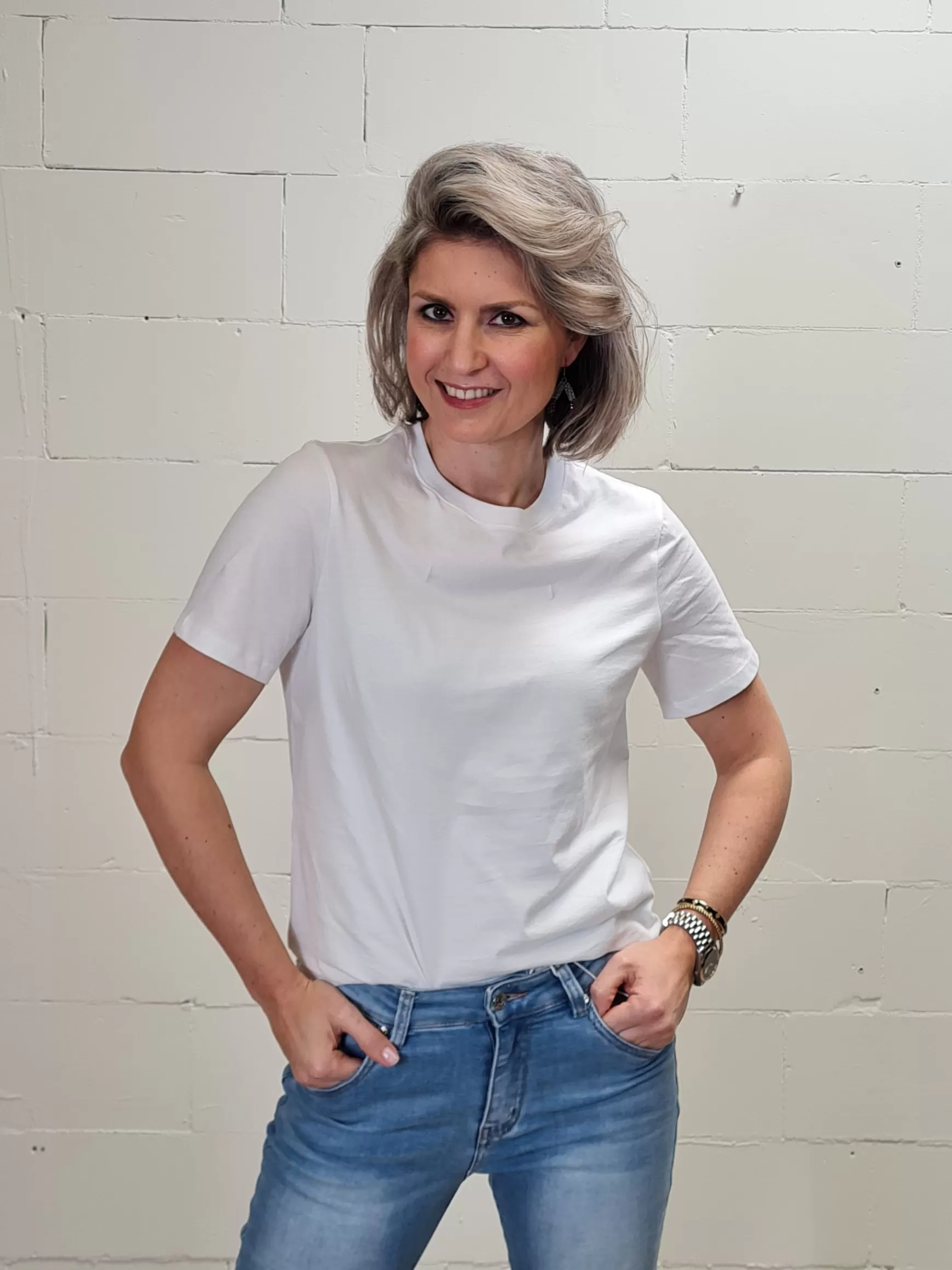 Trendz Basis Shirtje Wit Outlet