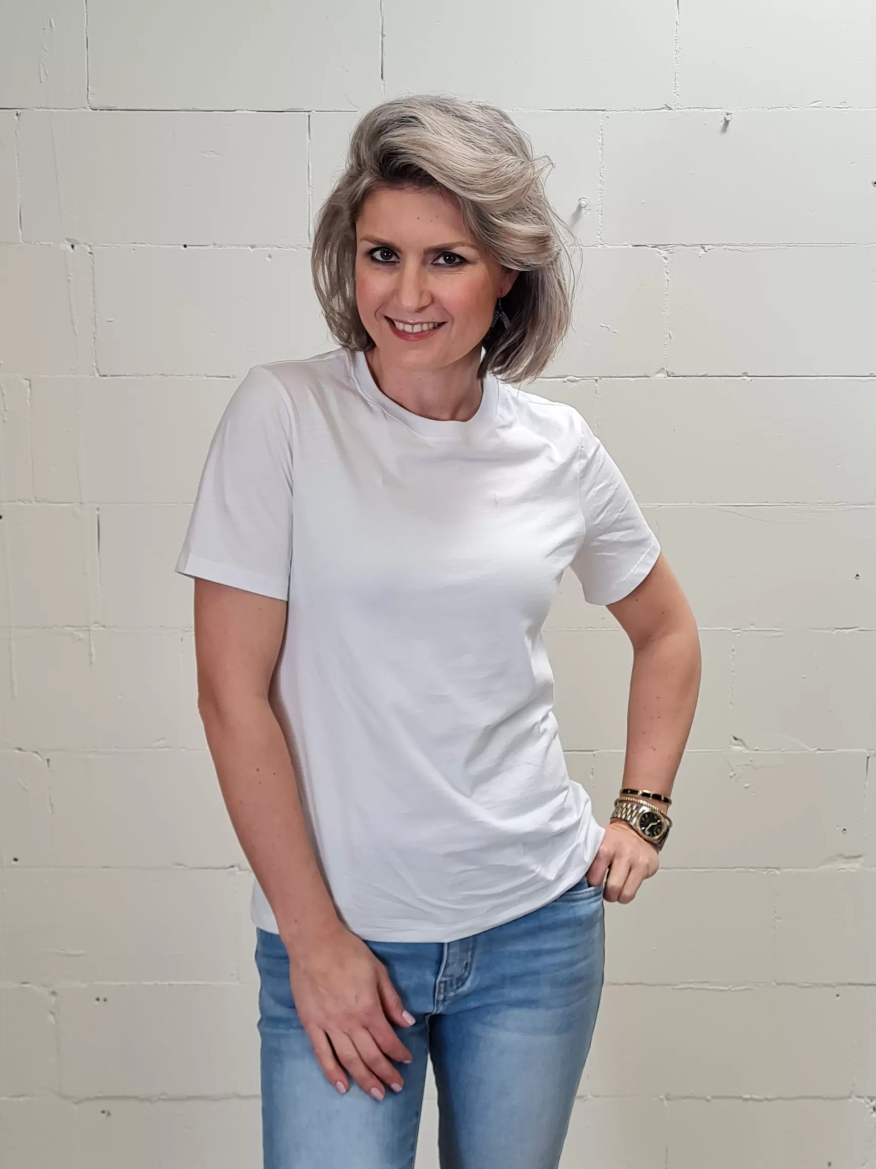 Trendz Basis Shirtje Wit Outlet