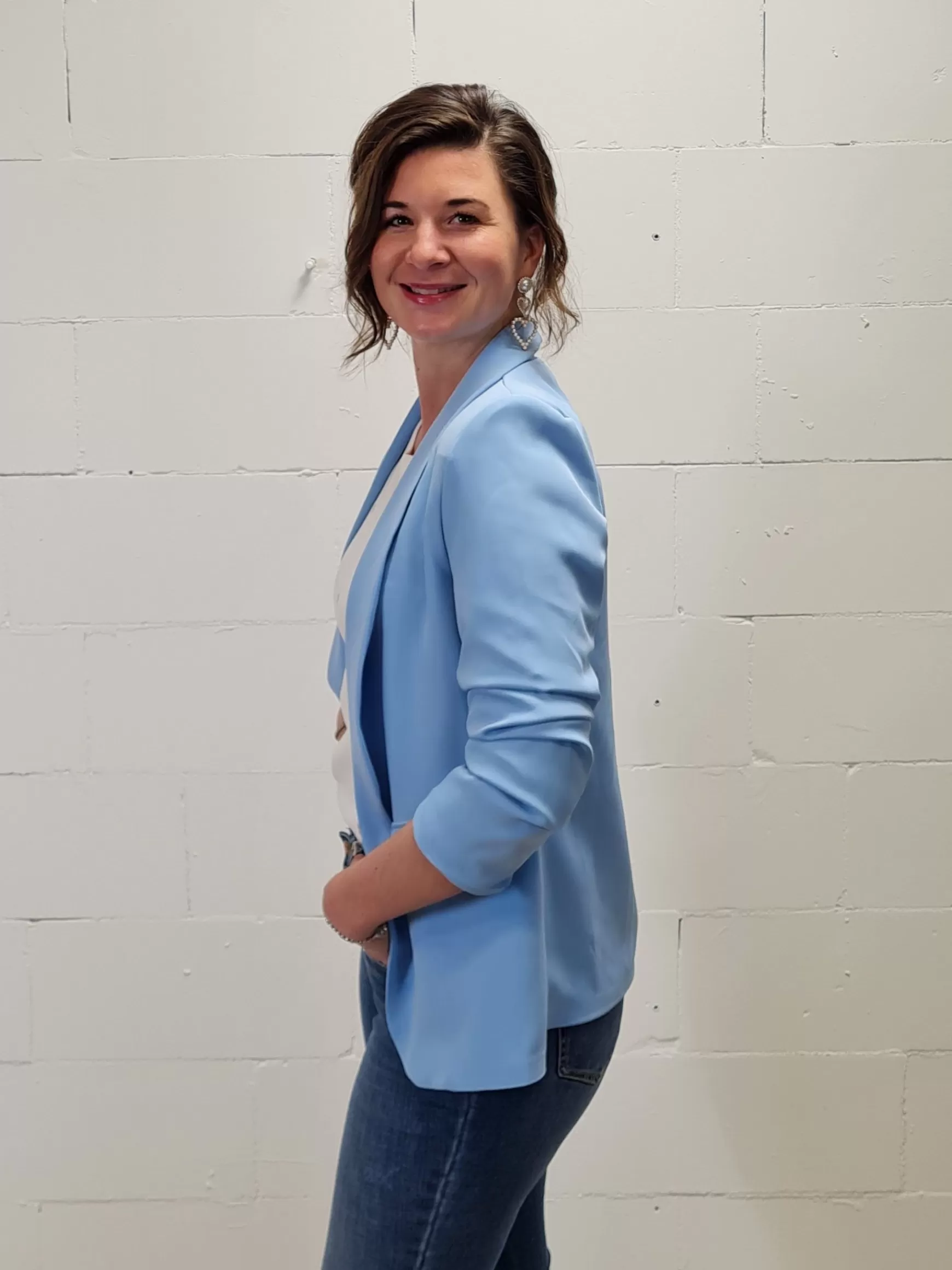 Trendz Blazer Chantal Light Blue Online