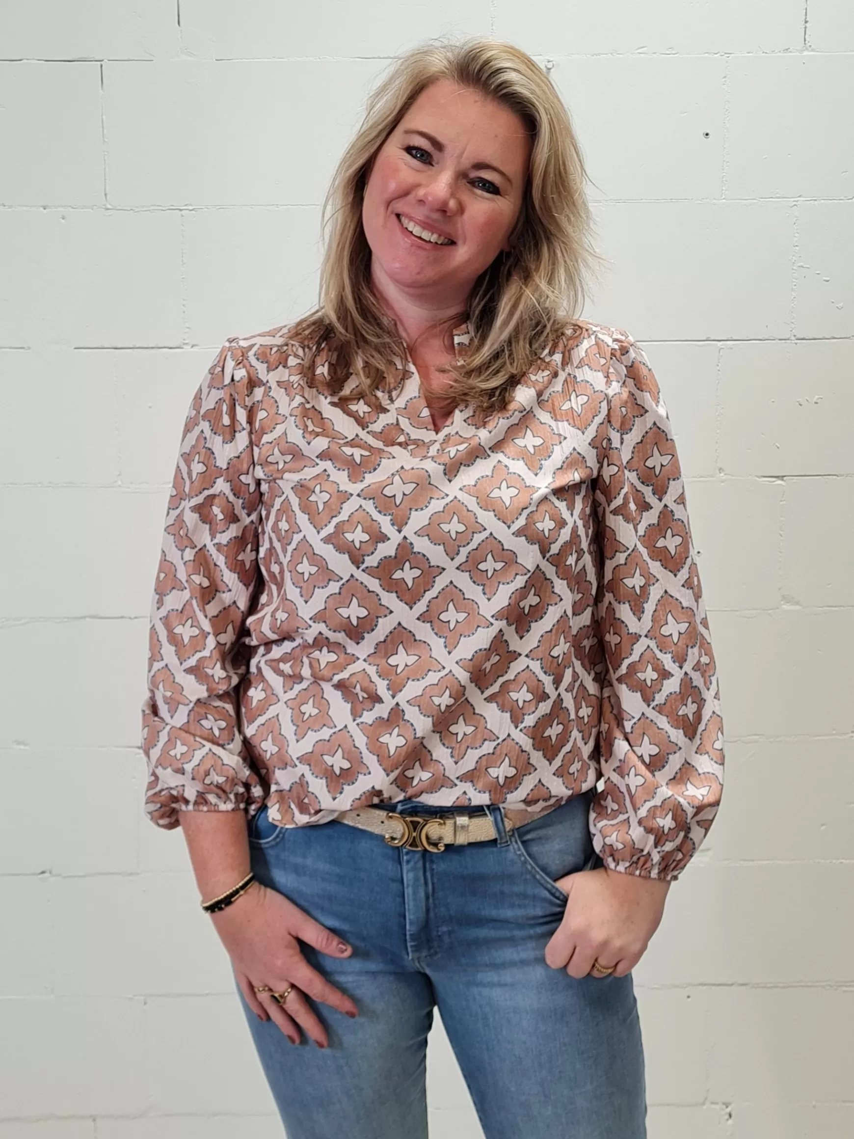 Trendz Blouse Carmen Beige Best
