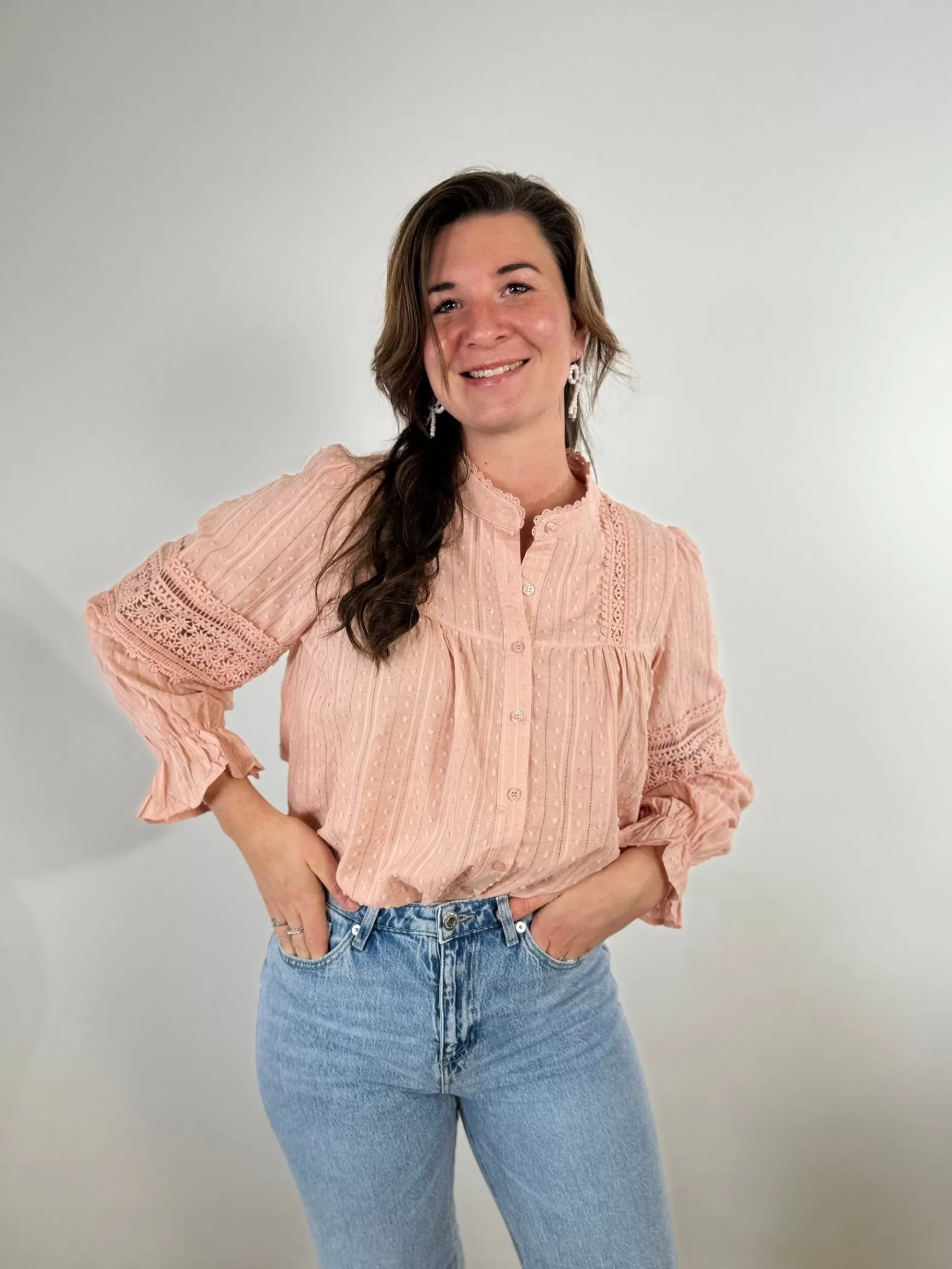 Trendz Blouse Celeste Zacht Roze Sale