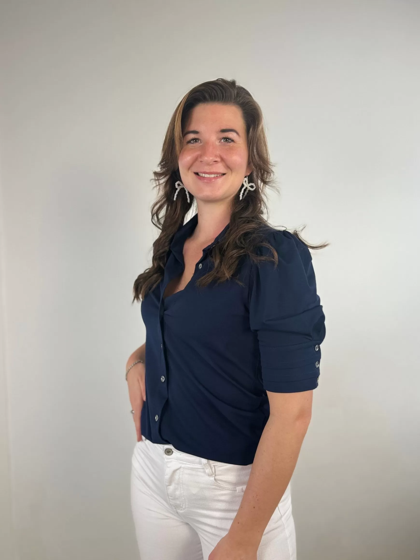 Trendz Blouse Chayenne Navy Cheap