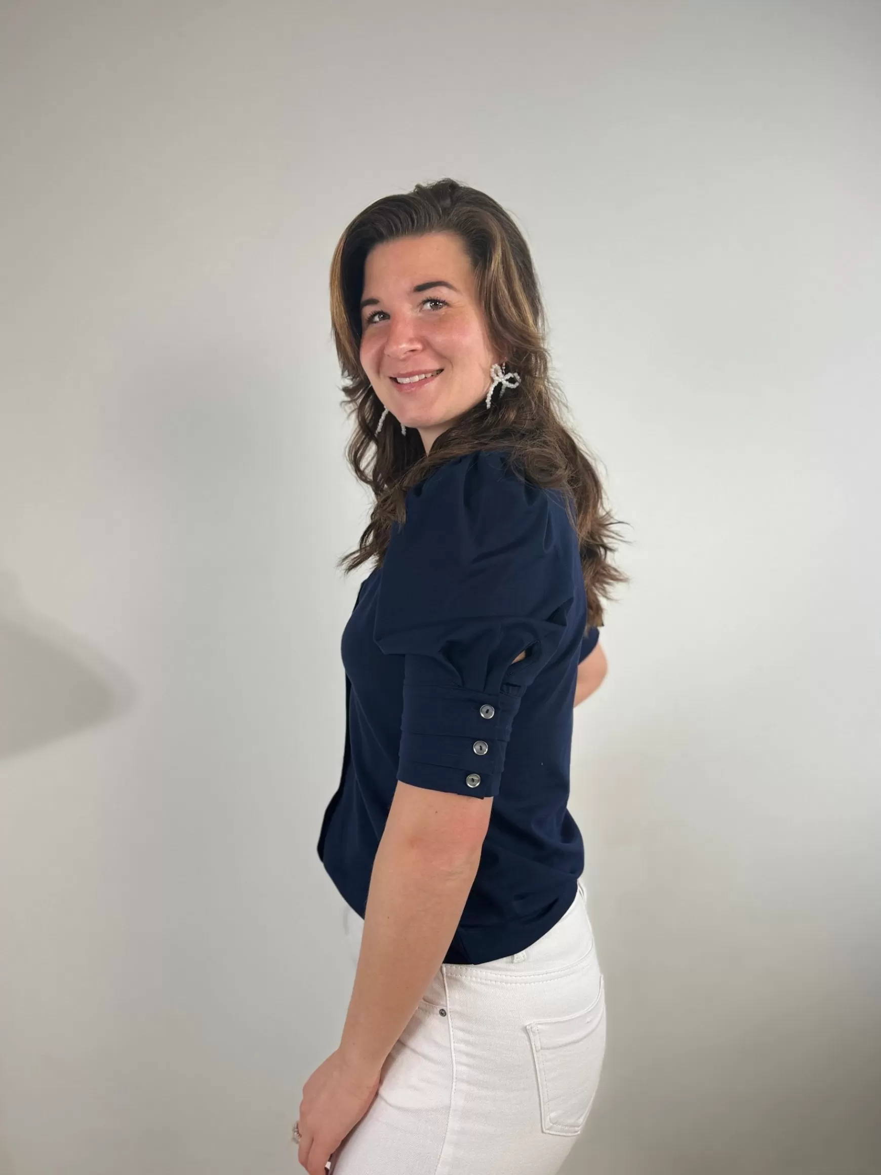 Trendz Blouse Chayenne Navy Cheap