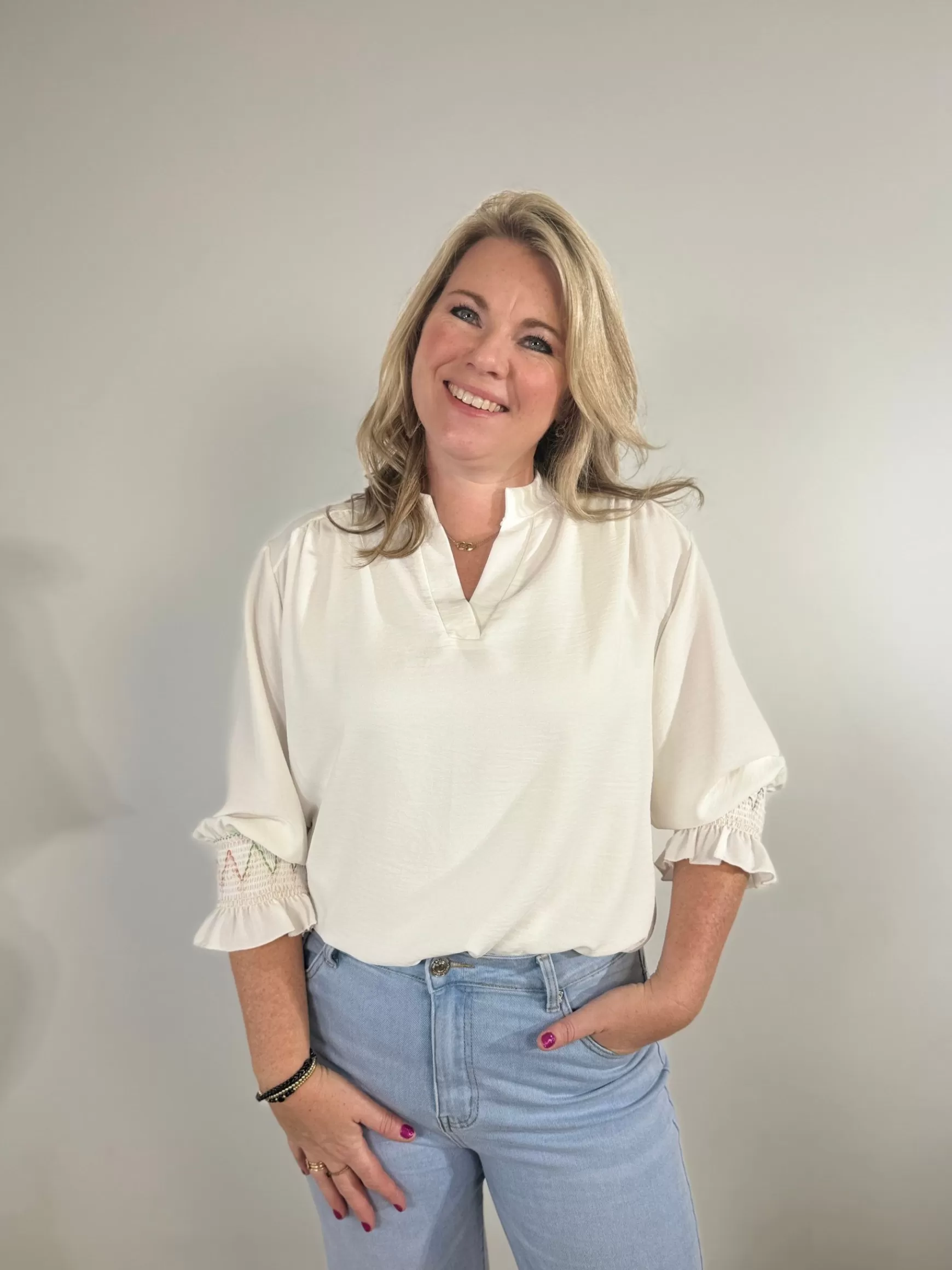 Trendz Blouse Jasmijn Wit Best