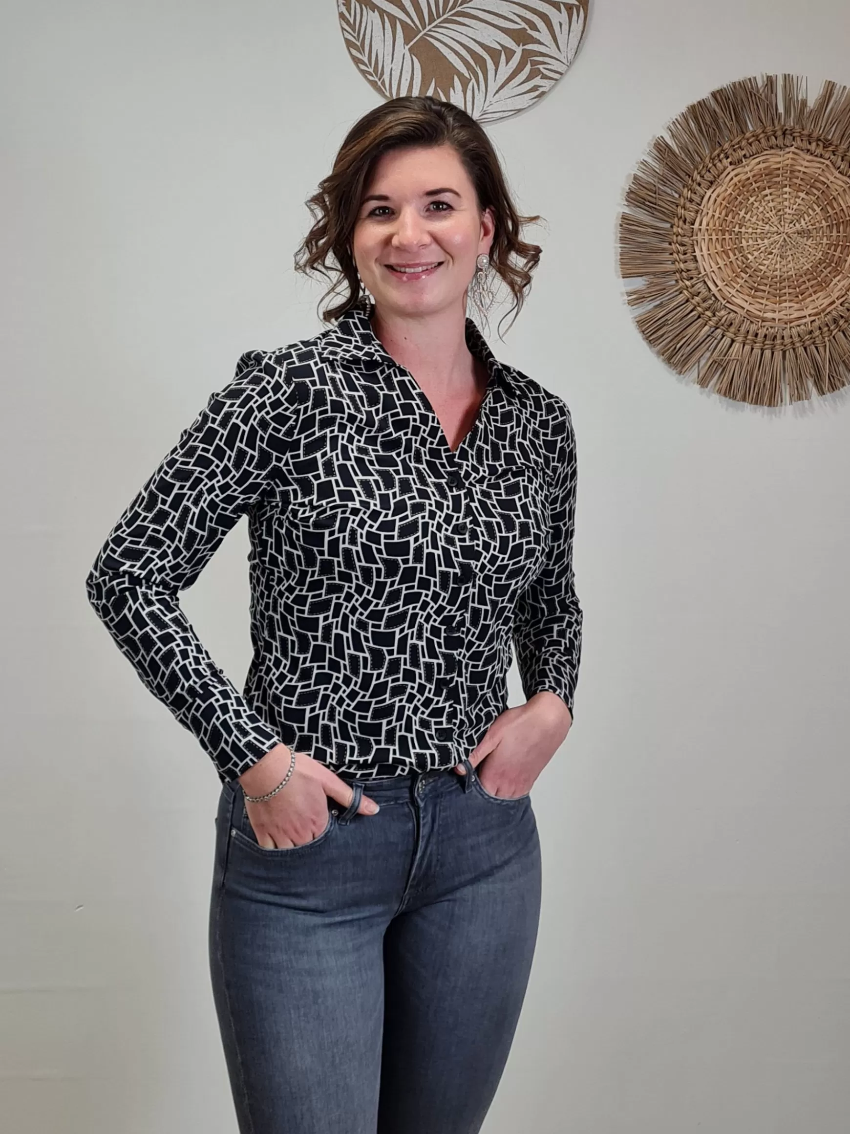 Trendz Blouse Laura Travelstof Flash Sale