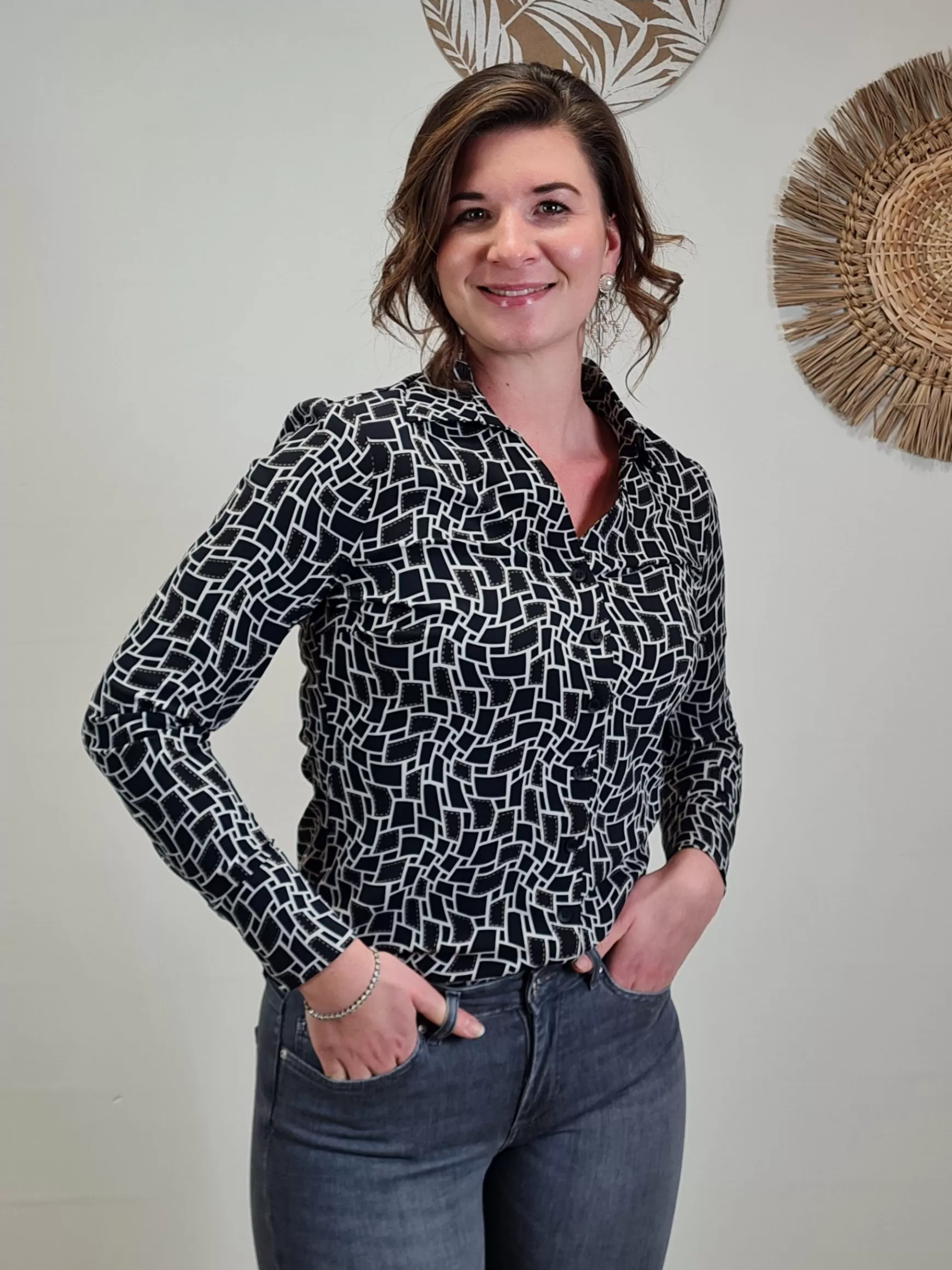 Trendz Blouse Laura Travelstof Flash Sale
