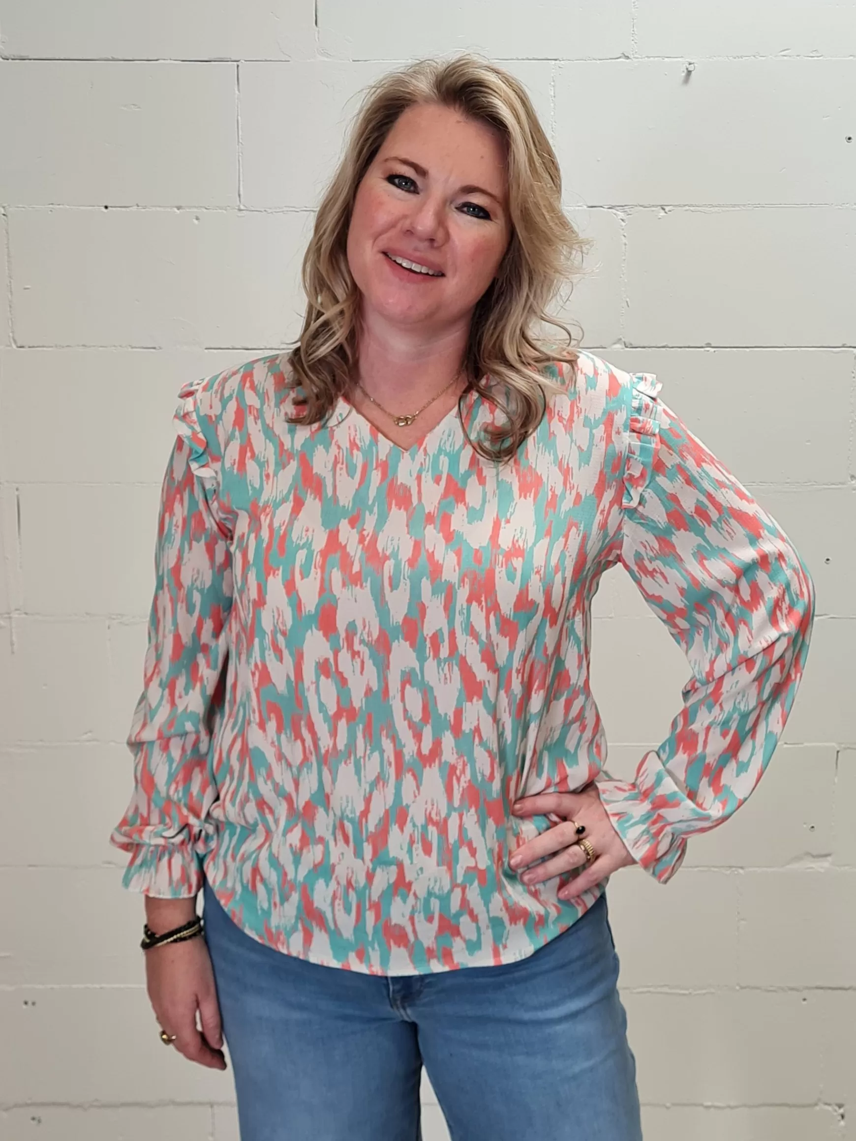 Trendz Blouse Liva Mint Discount