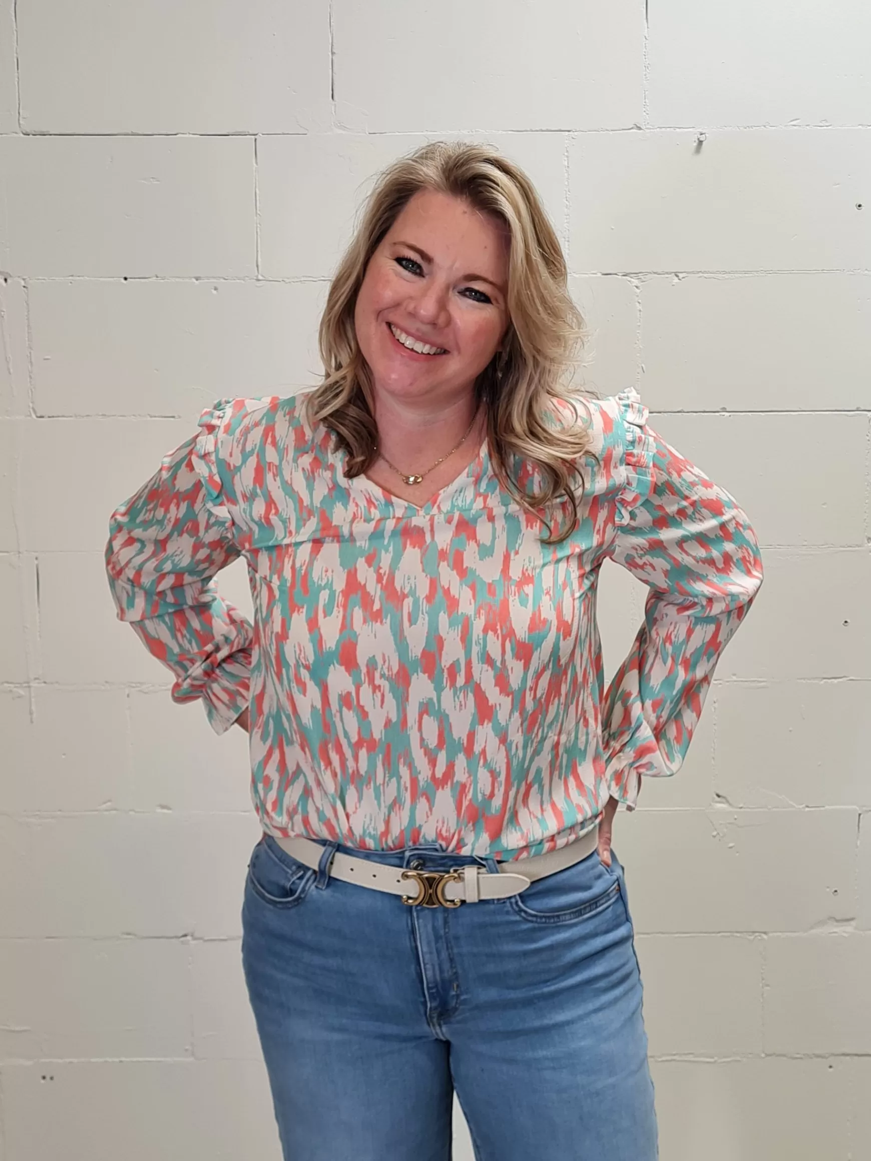 Trendz Blouse Liva Mint Discount