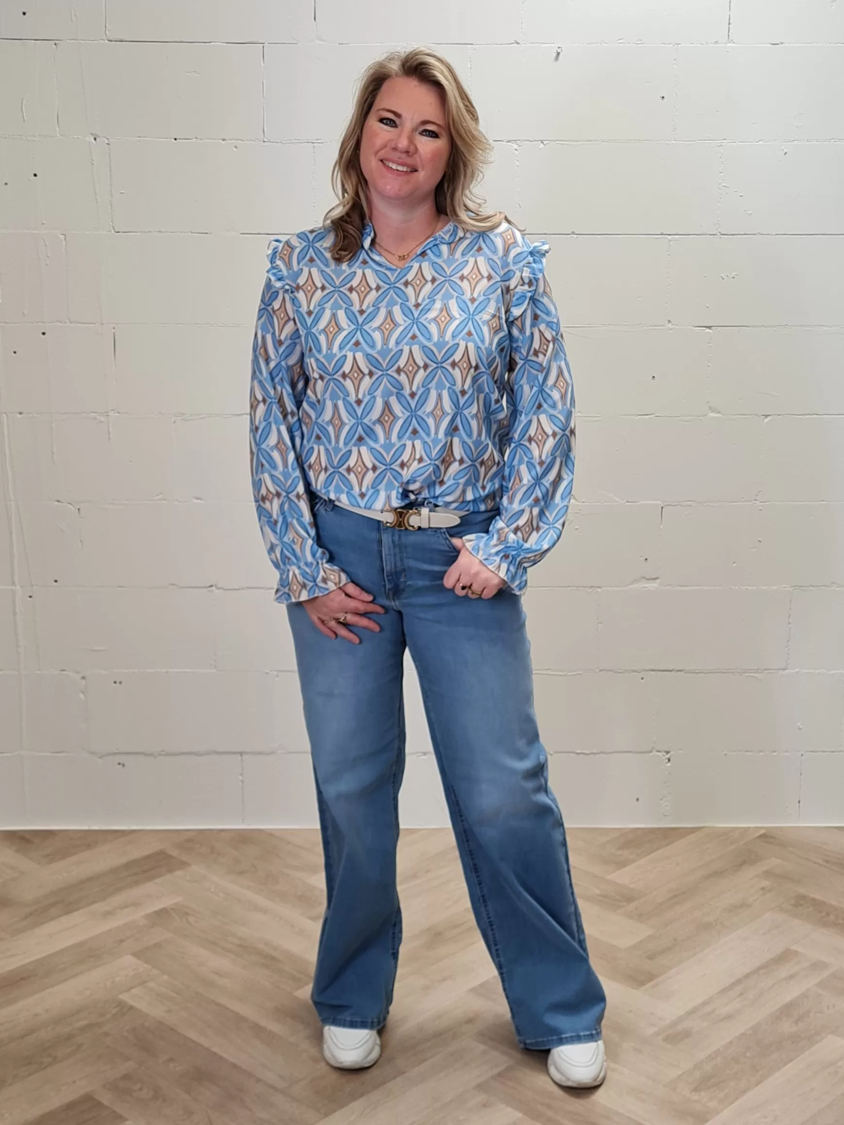 Trendz Blouse Lucy Blauw Store