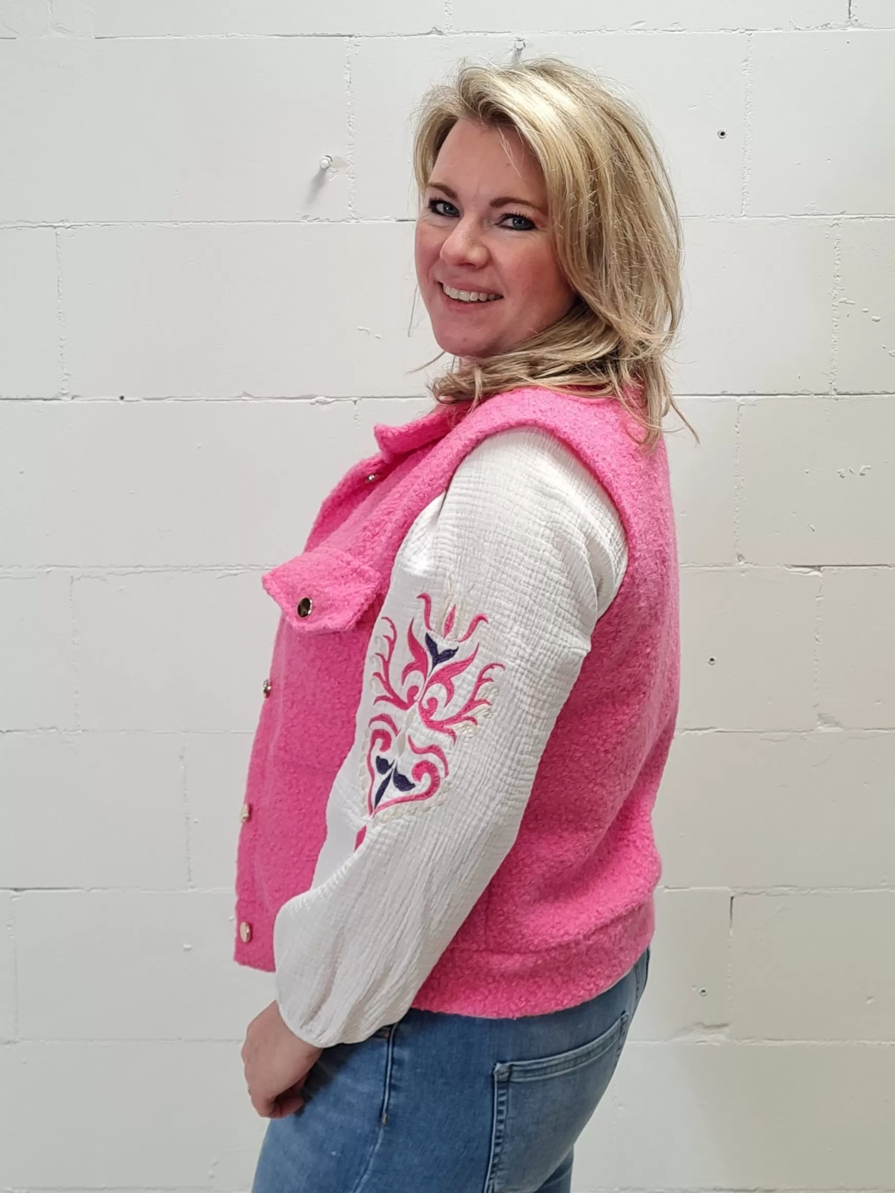 Trendz Blouse Milou Roze New