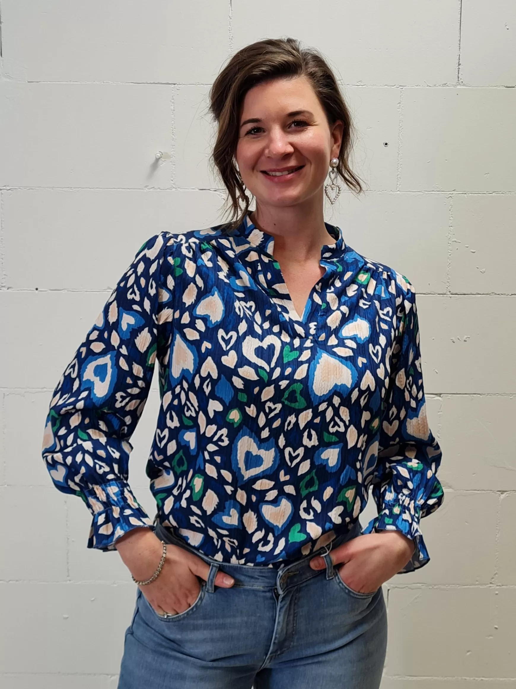 Trendz Blouse Sofie Blauw Cheap