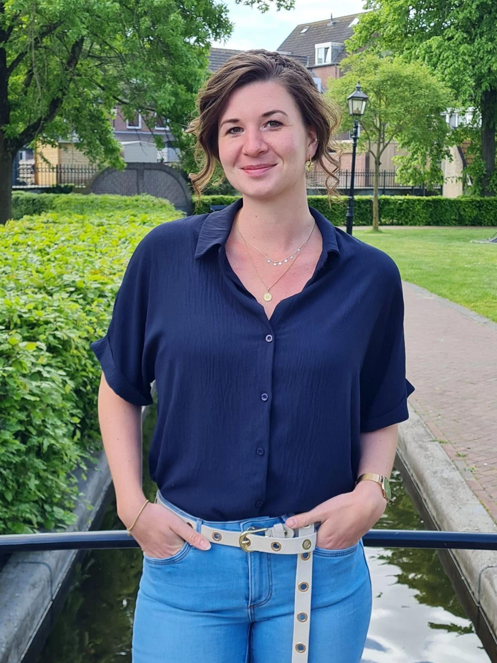Trendz Blouse Tara Donkerblauw Fashion