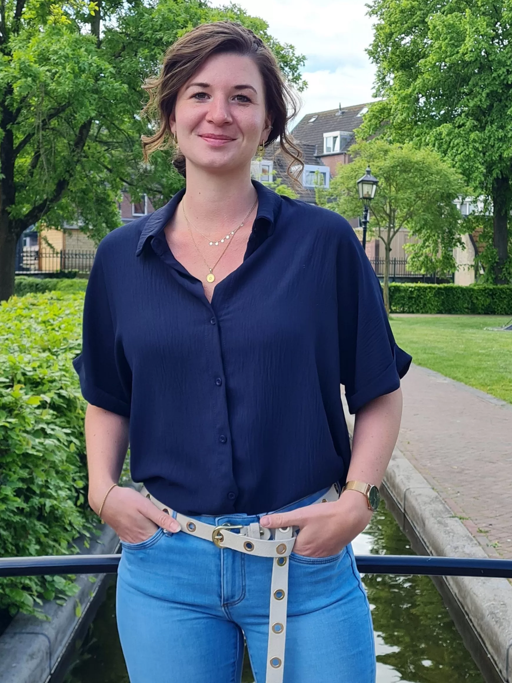 Trendz Blouse Tara Donkerblauw Fashion