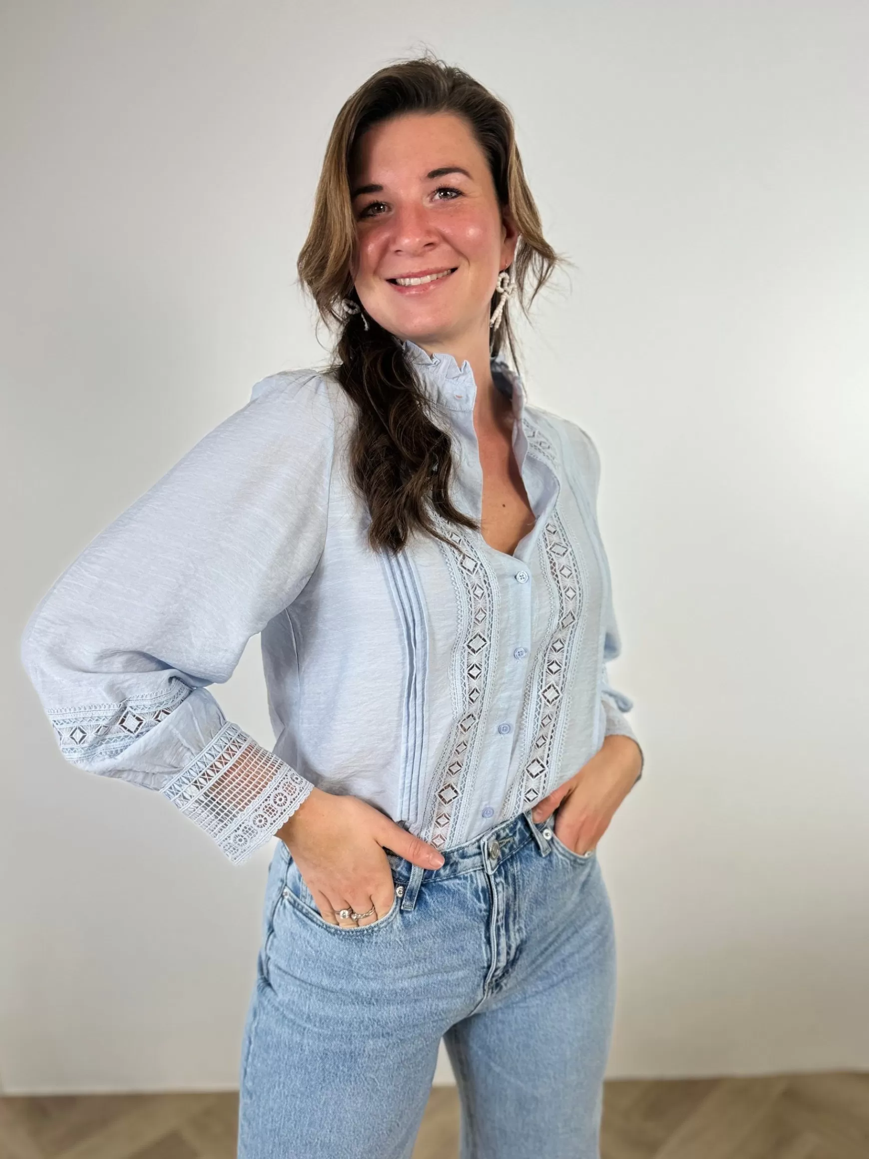 Trendz Blouse Yara Blauw Fashion