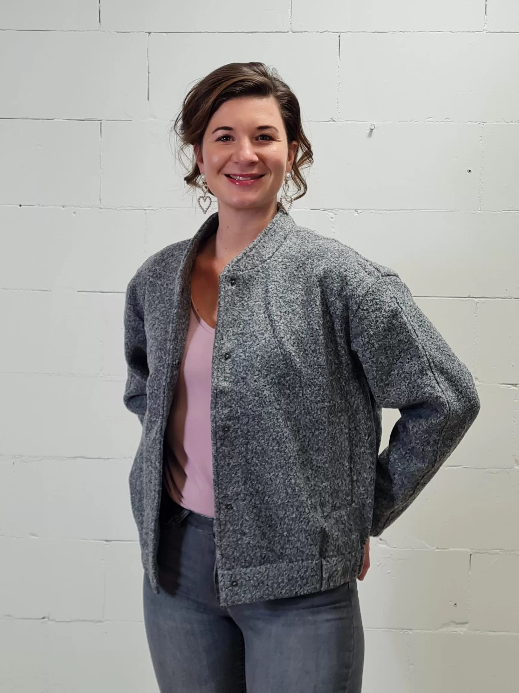 Trendz Bomber Samantha Grijs Outlet