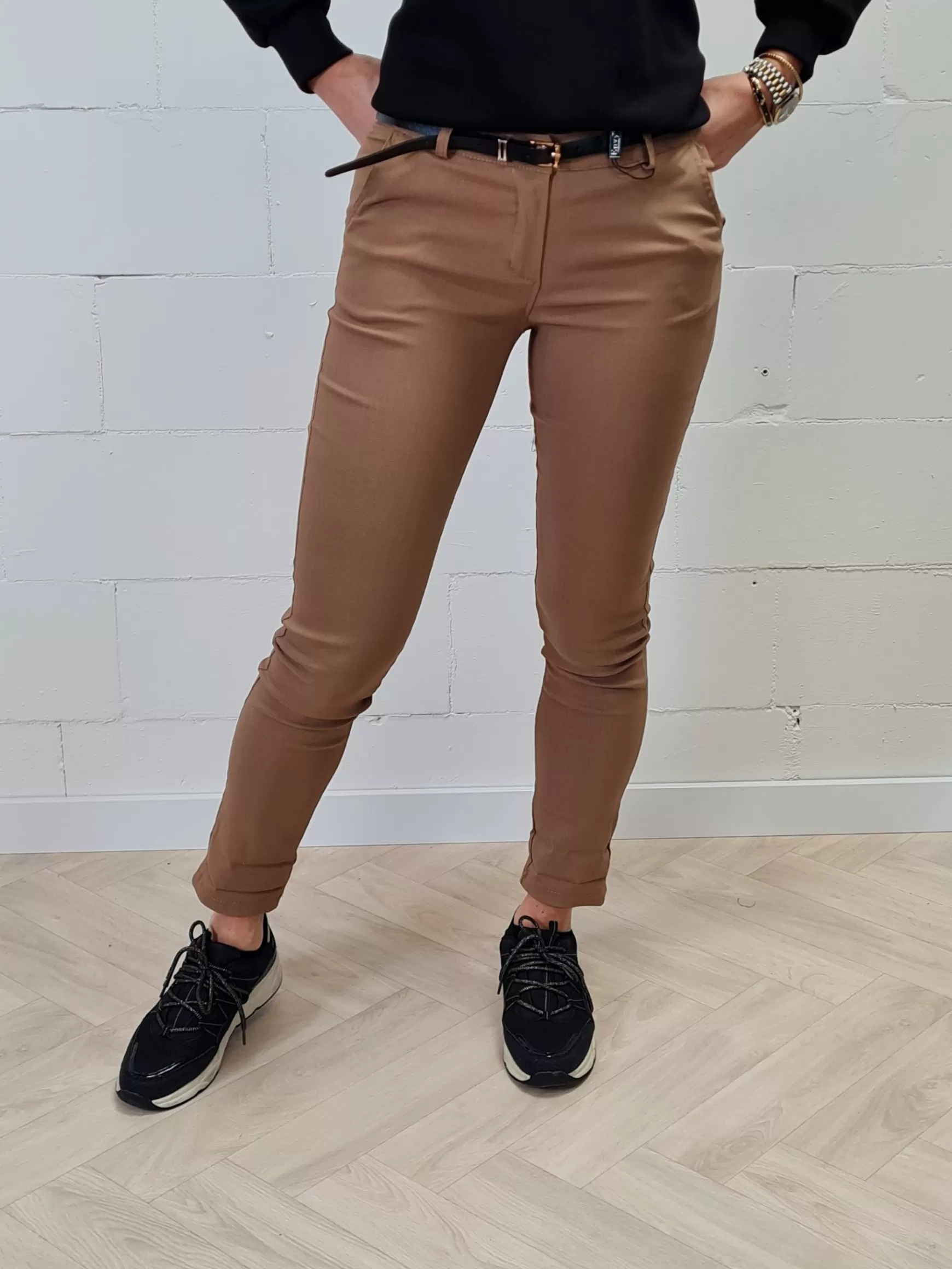 Trendz Broek Lisa Donker Camel Flash Sale