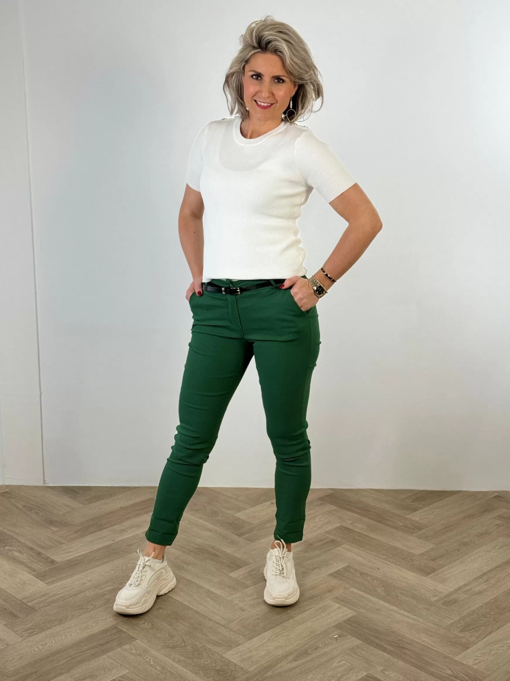Trendz Broek Lisa Flessengroen Flash Sale