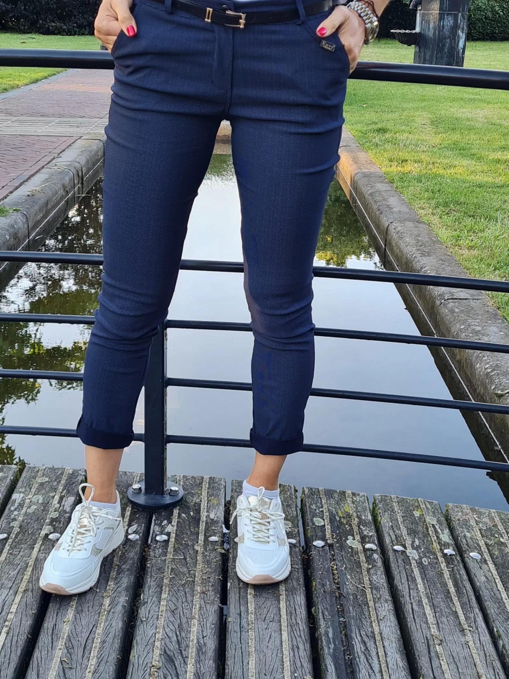 Trendz Broek Lisa Navy Clearance