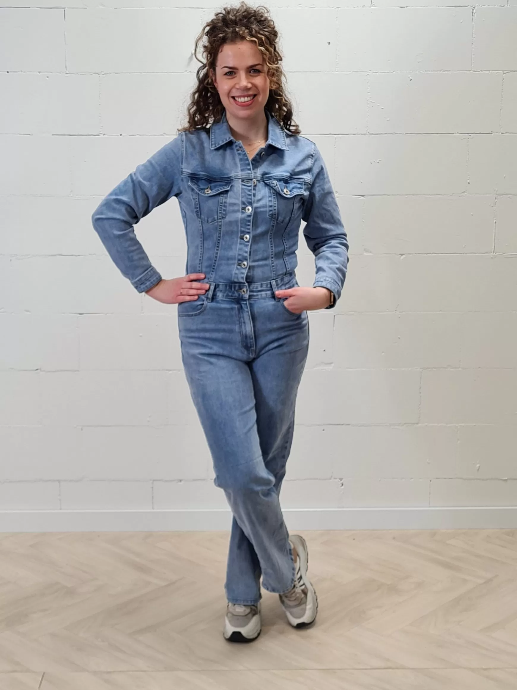 Trendz Denim Jumpsuit Cheap