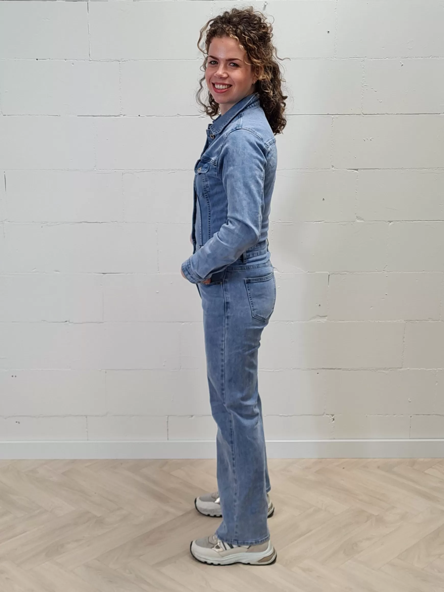 Trendz Denim Jumpsuit Cheap