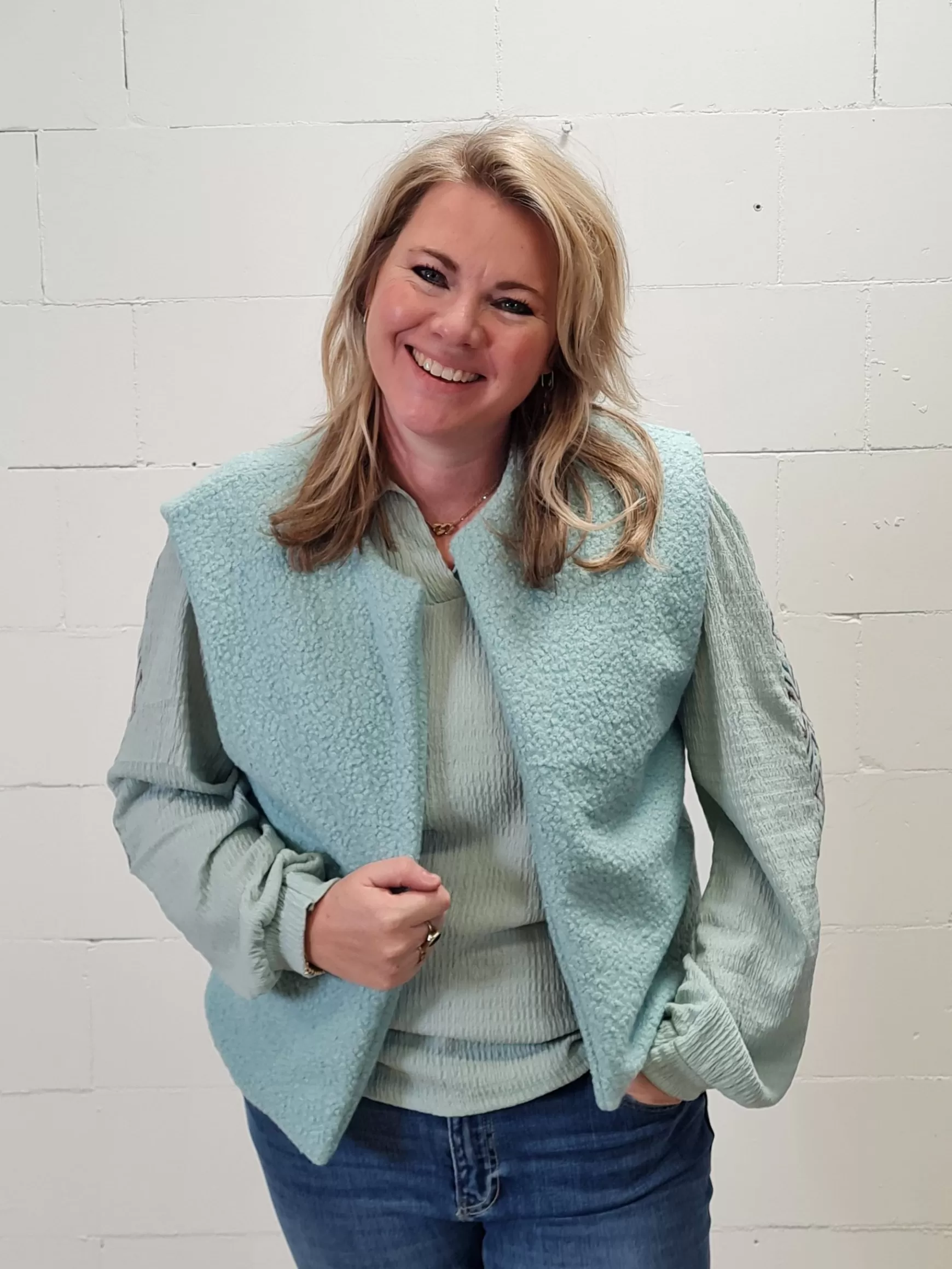 Trendz Gilet Tessa Mintgroen Cheap
