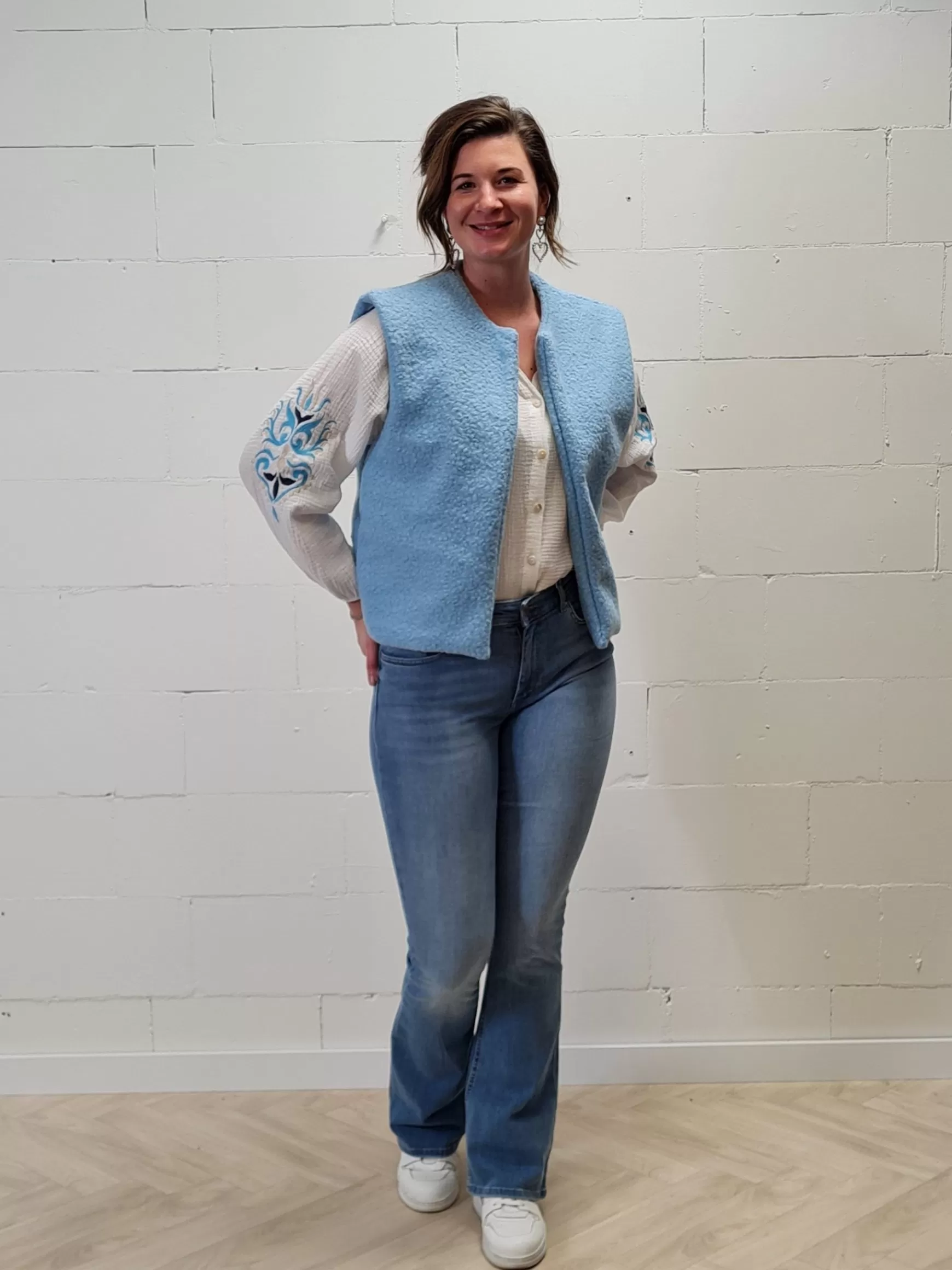 Trendz Gilet Tessa Sky Blue Sale