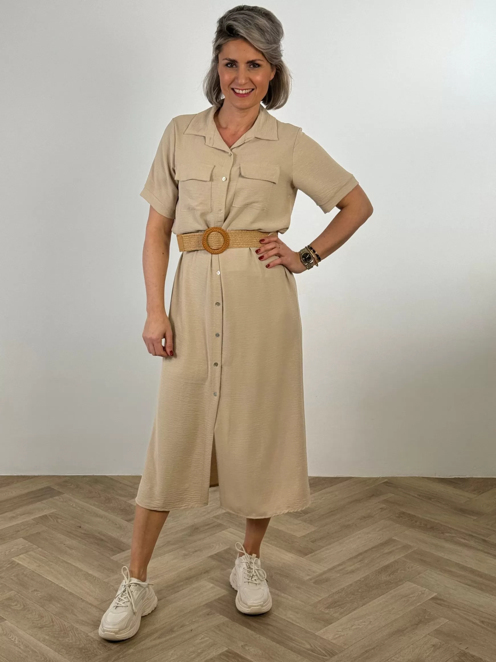 Trendz Jurk Vera Beige Fashion