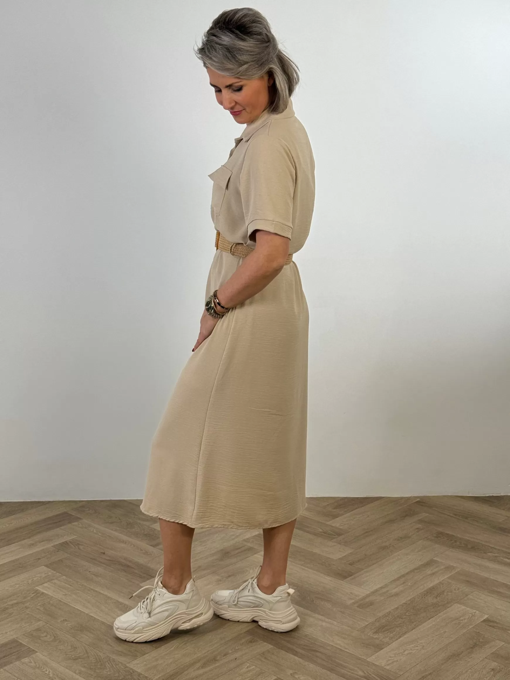 Trendz Jurk Vera Beige Fashion