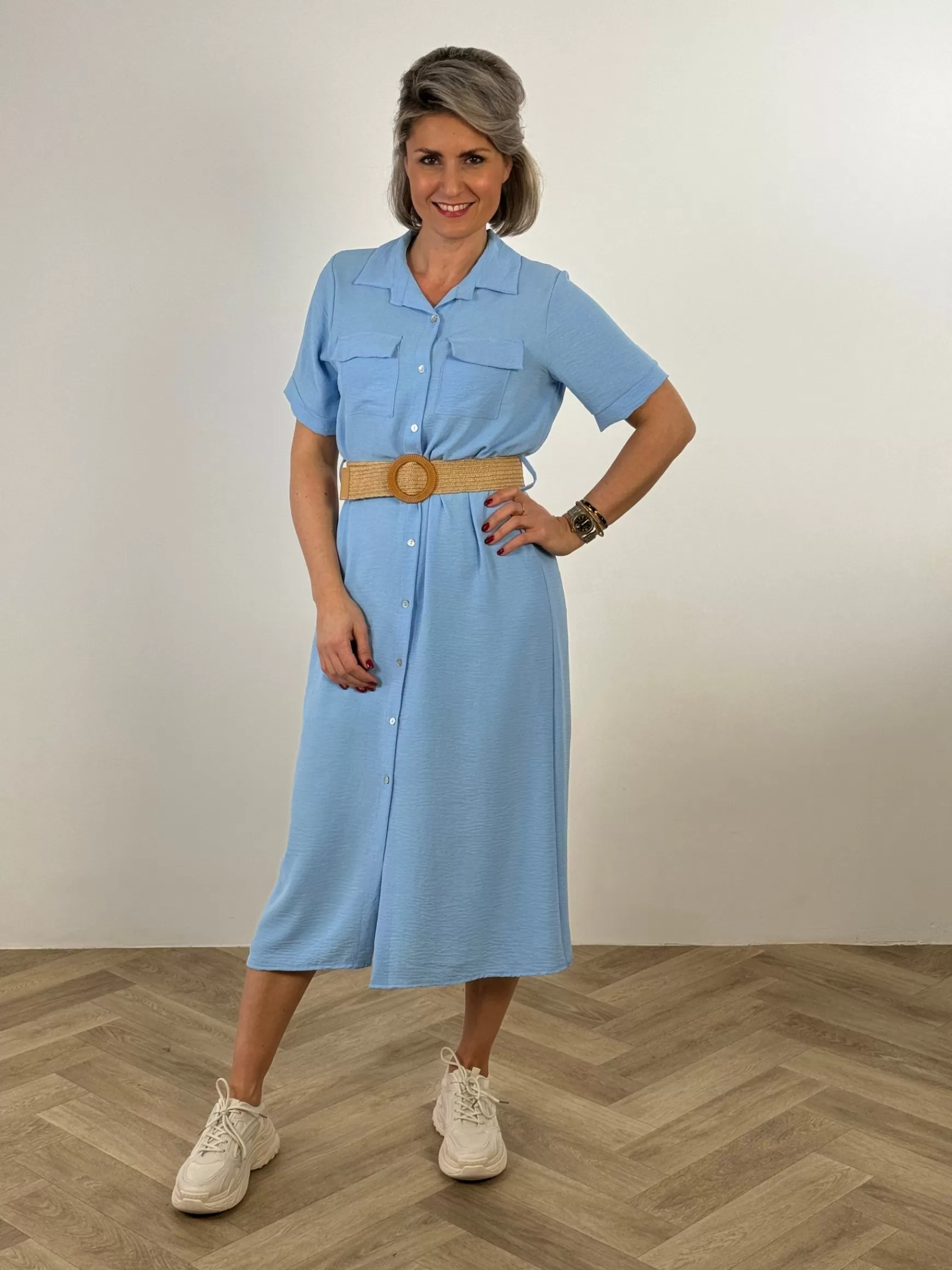 Trendz Jurk Vera Blauw Clearance