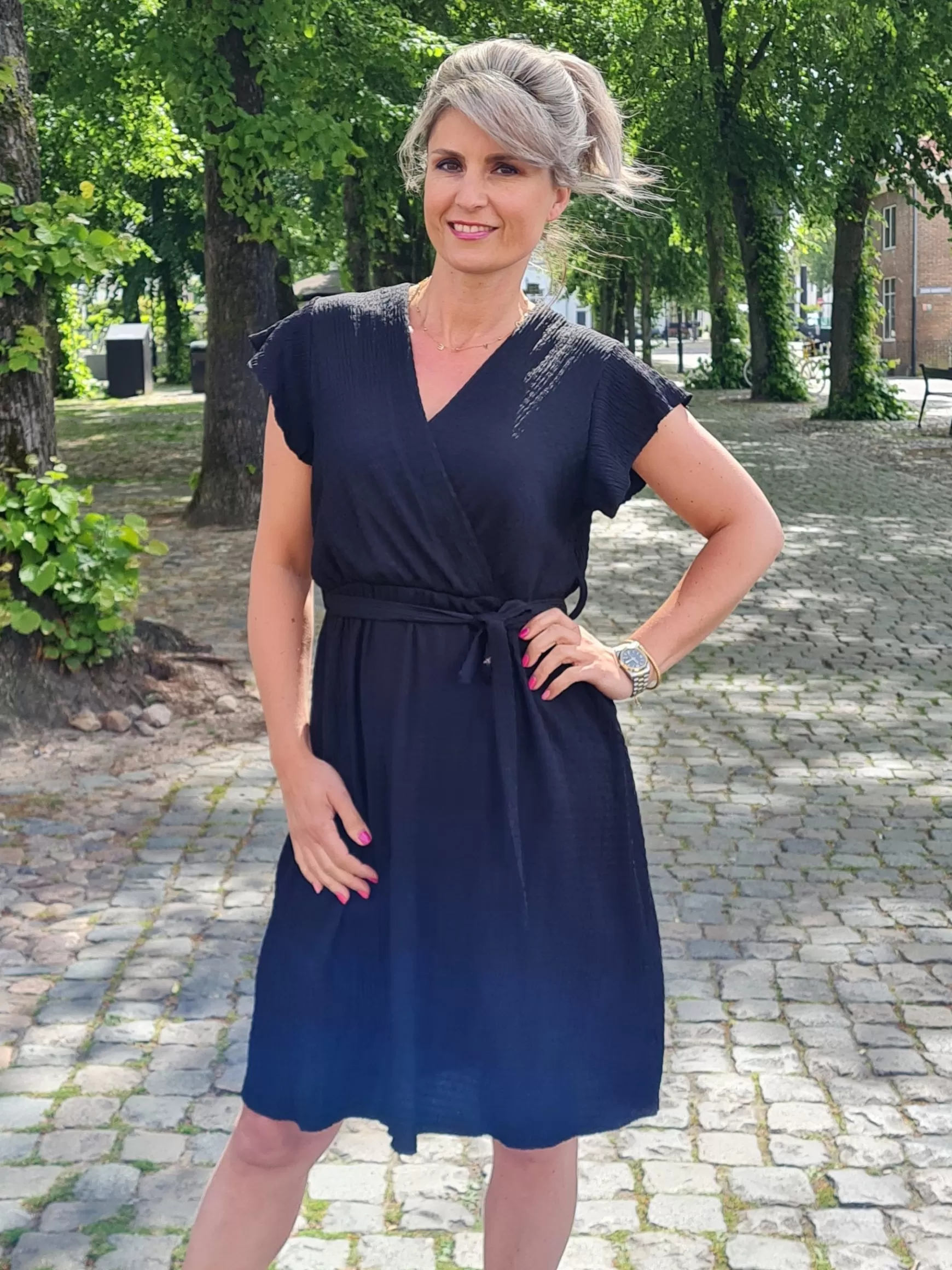 Trendz Jurkje Annelot Zwart Discount