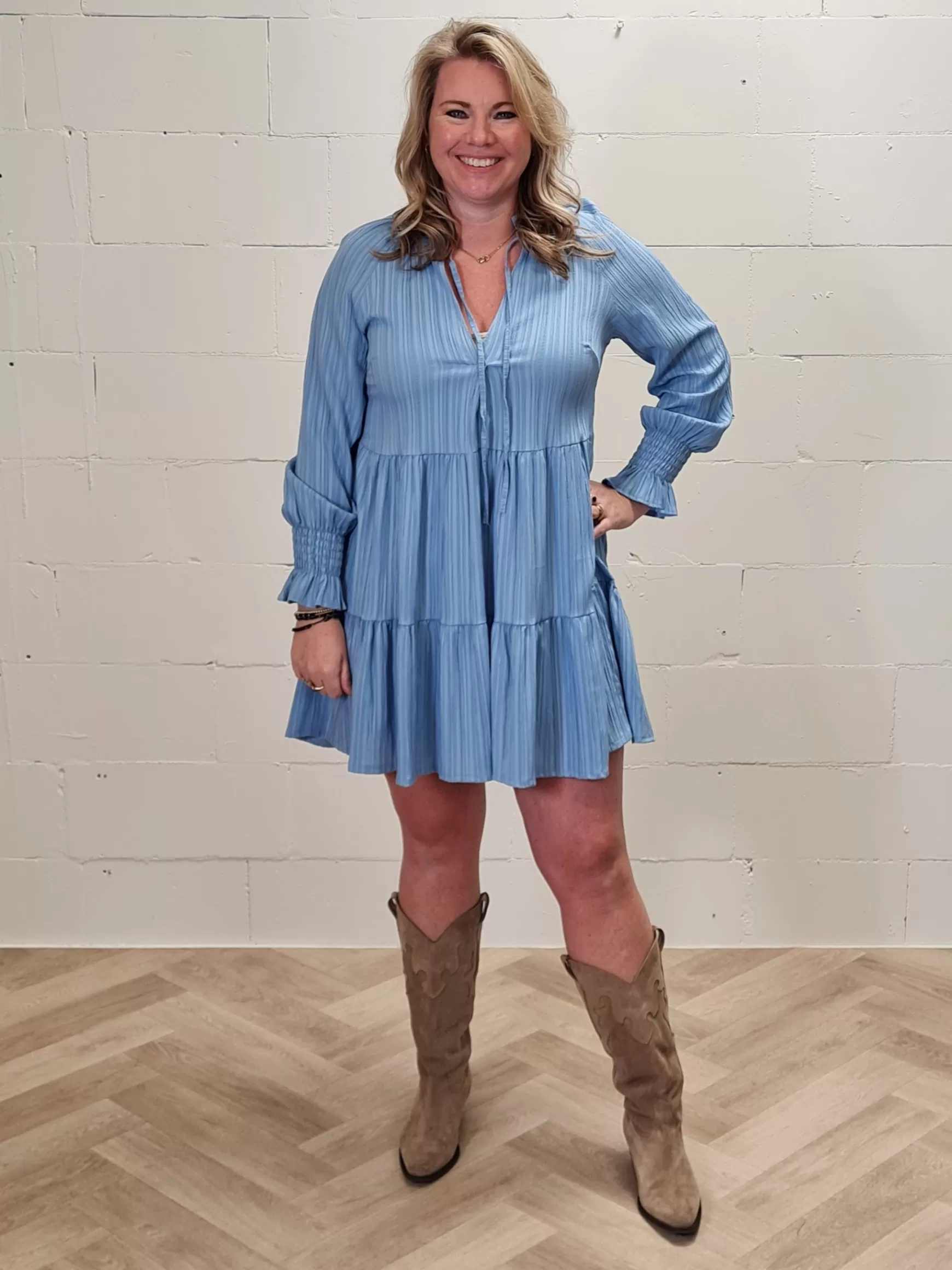 Trendz Jurkje Jaimy Blauw Discount