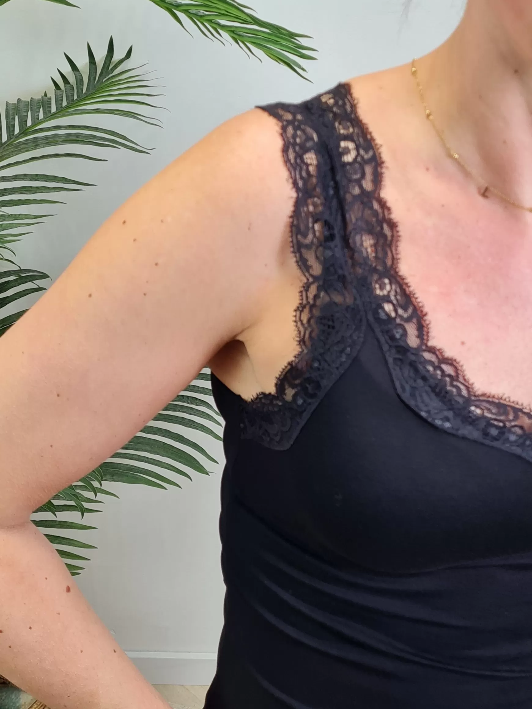 Trendz Kanten Top Basic Black Cheap