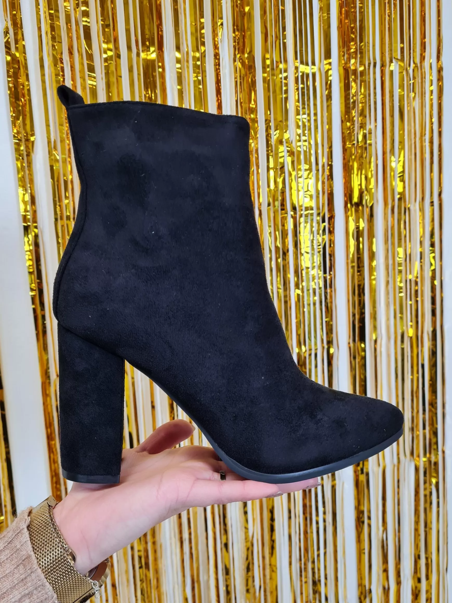 Trendz Laarsje Suzan Suede Zwart Cheap