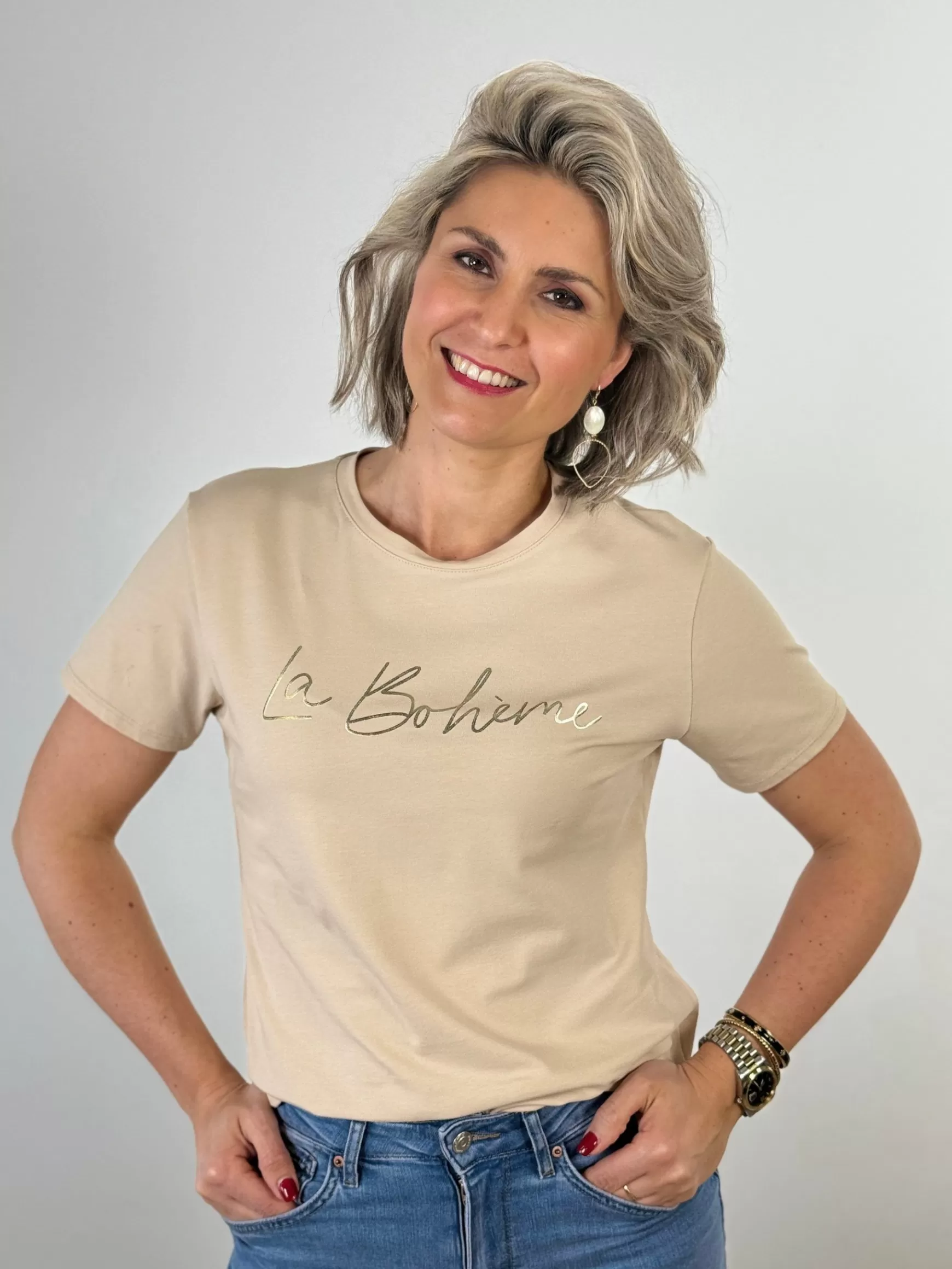 Trendz Shirtje Boheme Beige Clearance
