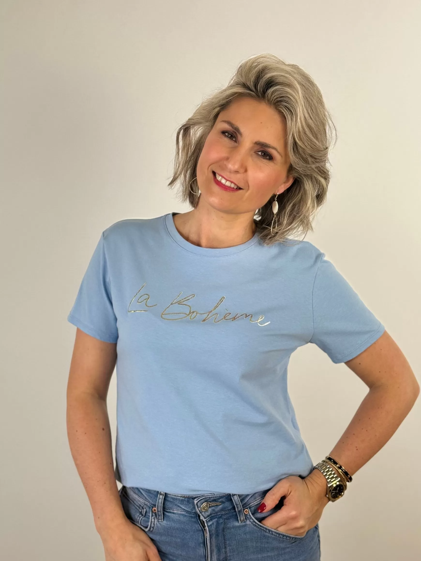 Trendz Shirtje Boheme Blauw Fashion