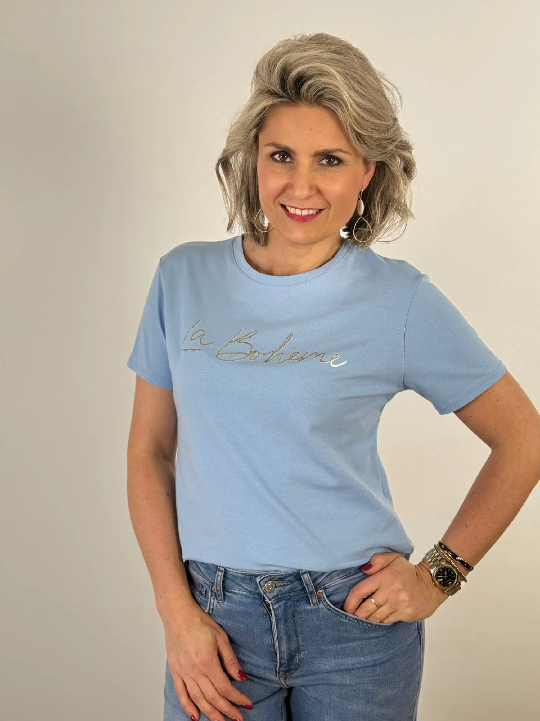 Trendz Shirtje Boheme Blauw Fashion