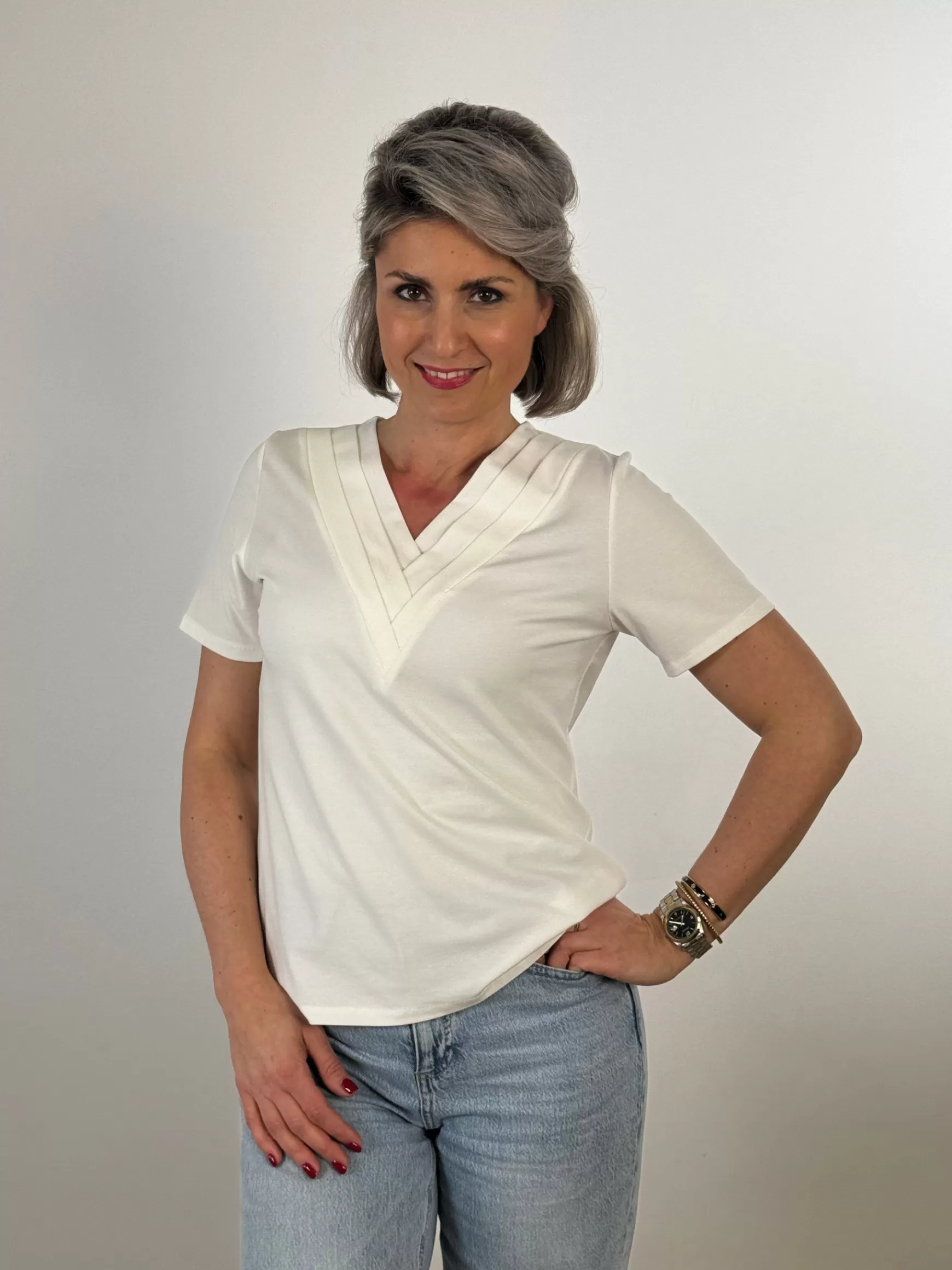 Trendz Shirtje Caroline Wit Outlet