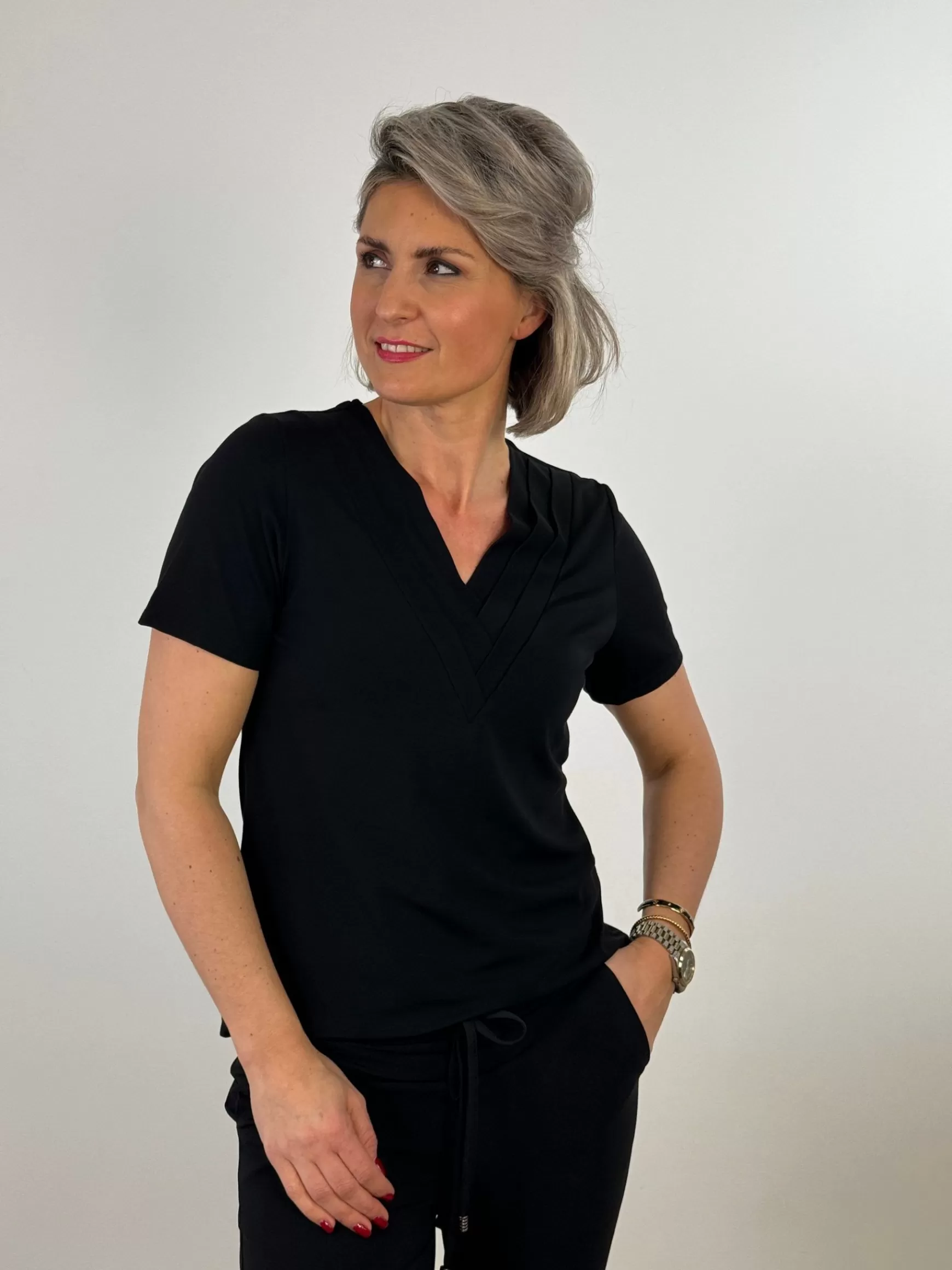 Trendz Shirtje Caroline Zwart Flash Sale