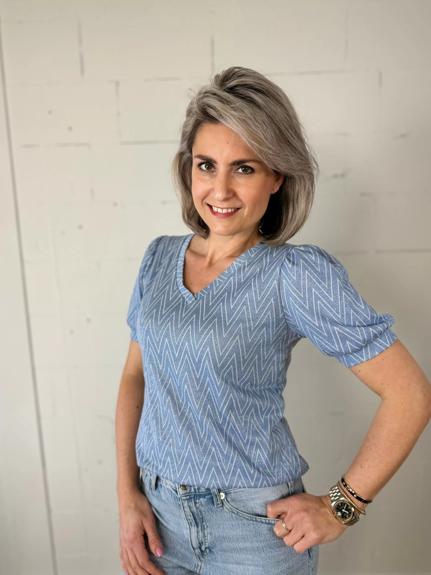 Trendz Shirtje Heleen Blauw Outlet