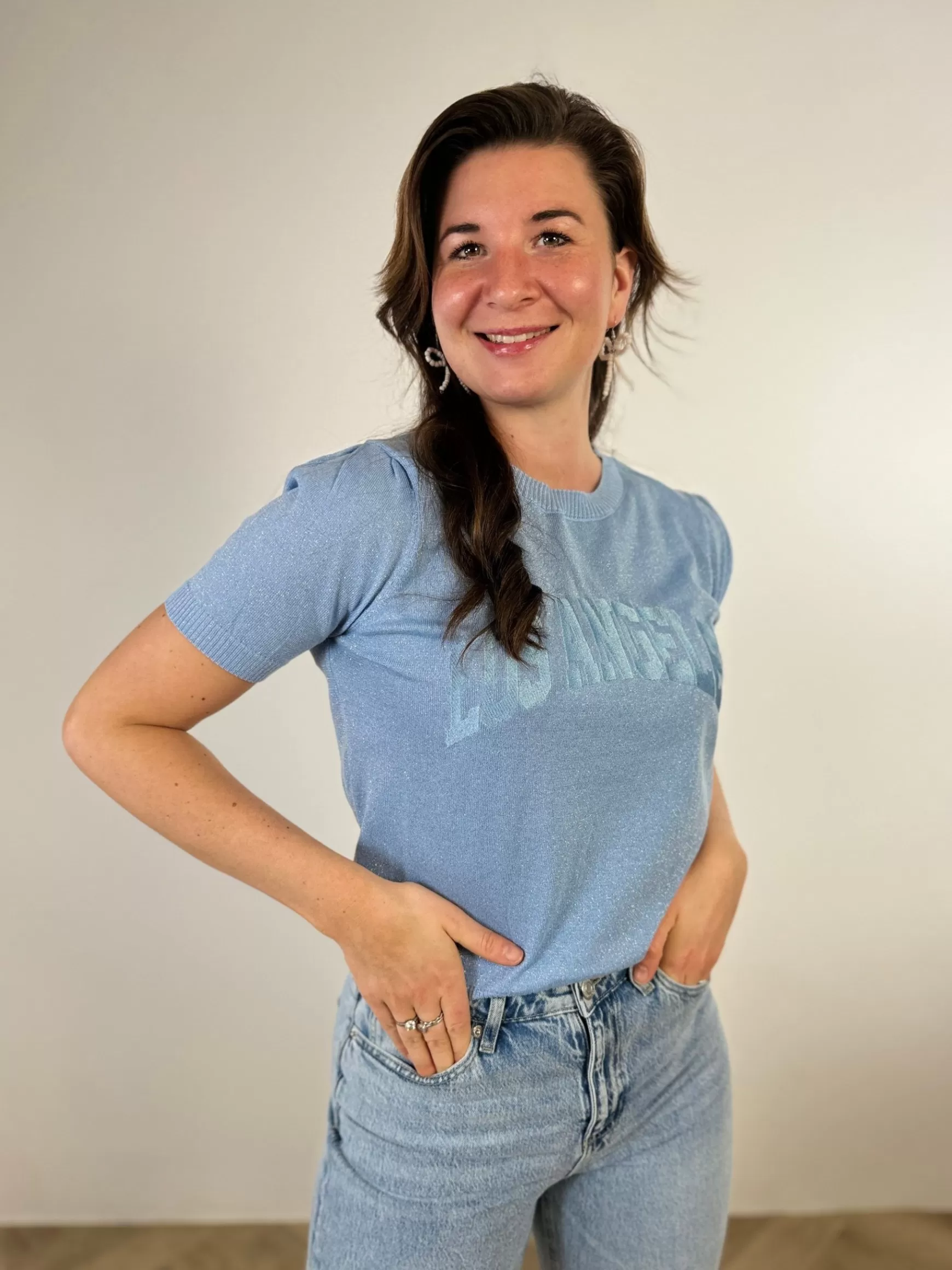 Trendz Shirtje La Blauw Fashion