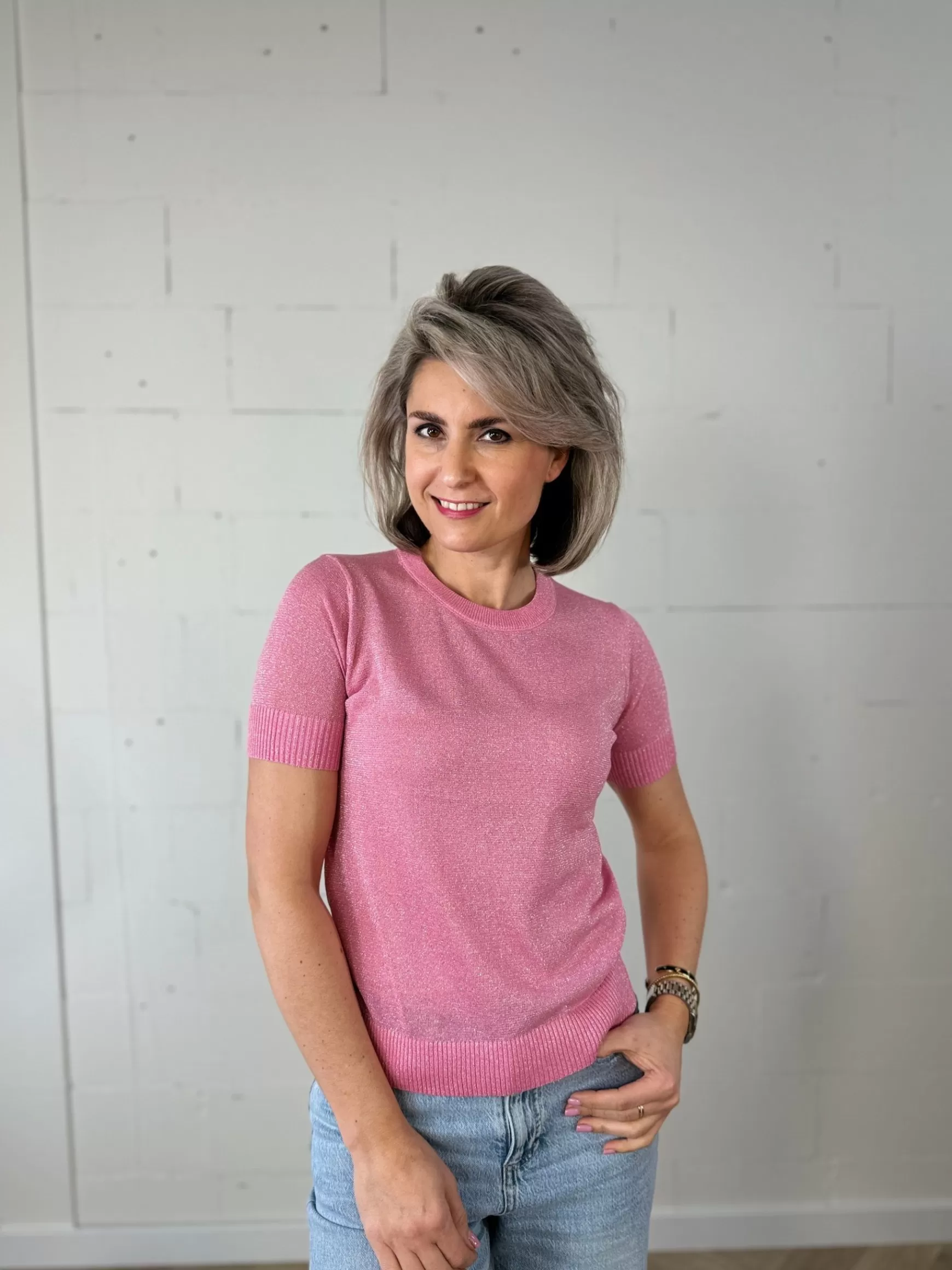 Trendz Shirtje Nine Roze Fashion
