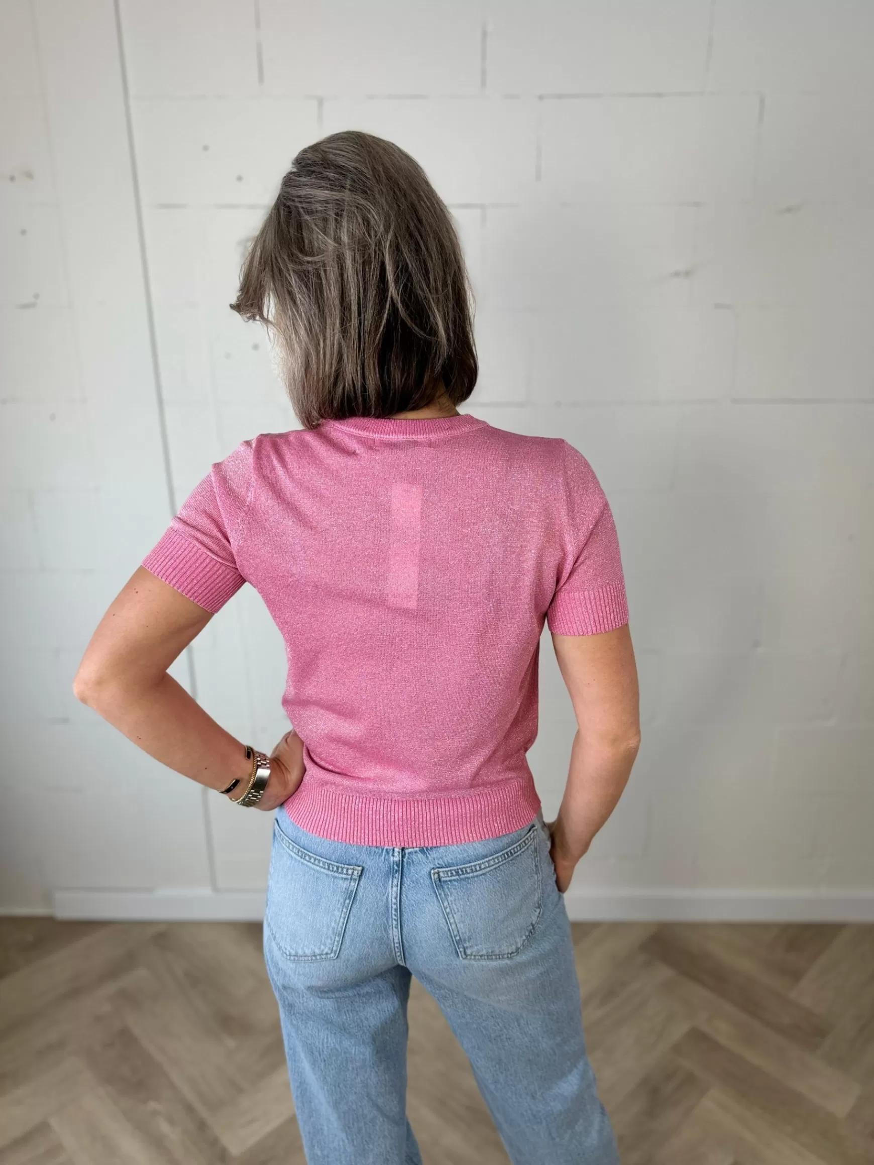 Trendz Shirtje Nine Roze Fashion