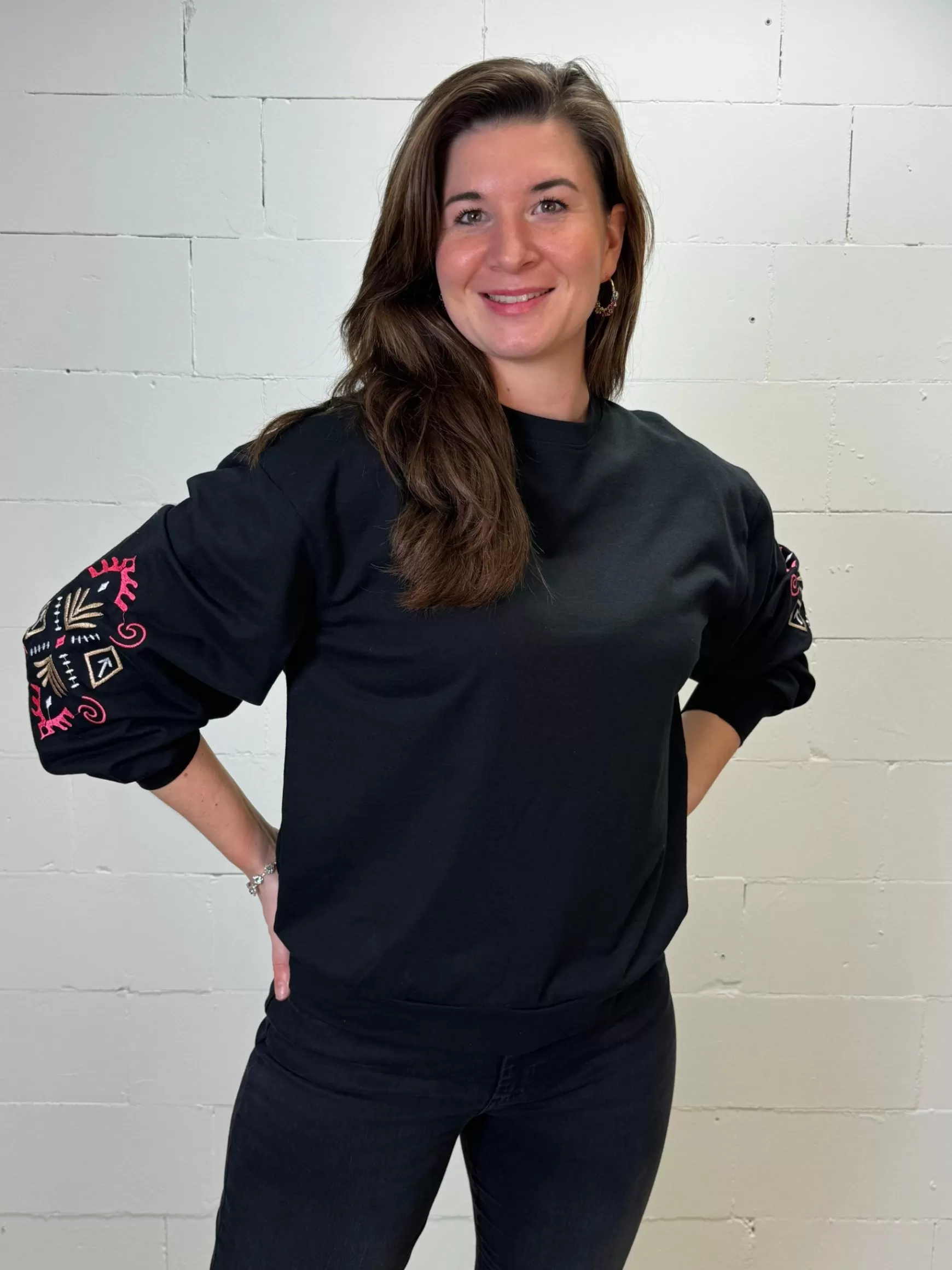 Trendz Sweater Tosca Zwart Flash Sale