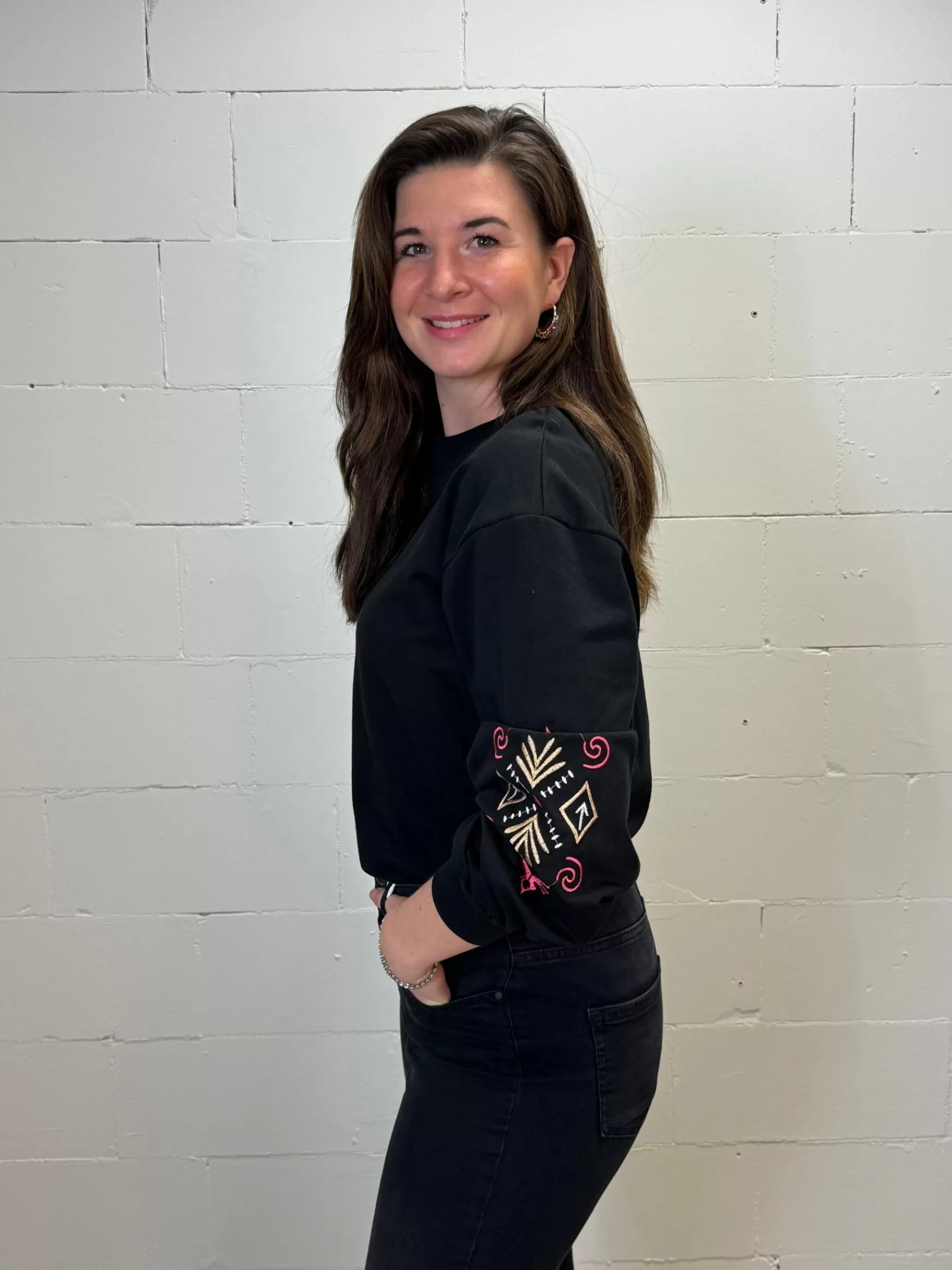 Trendz Sweater Tosca Zwart Flash Sale