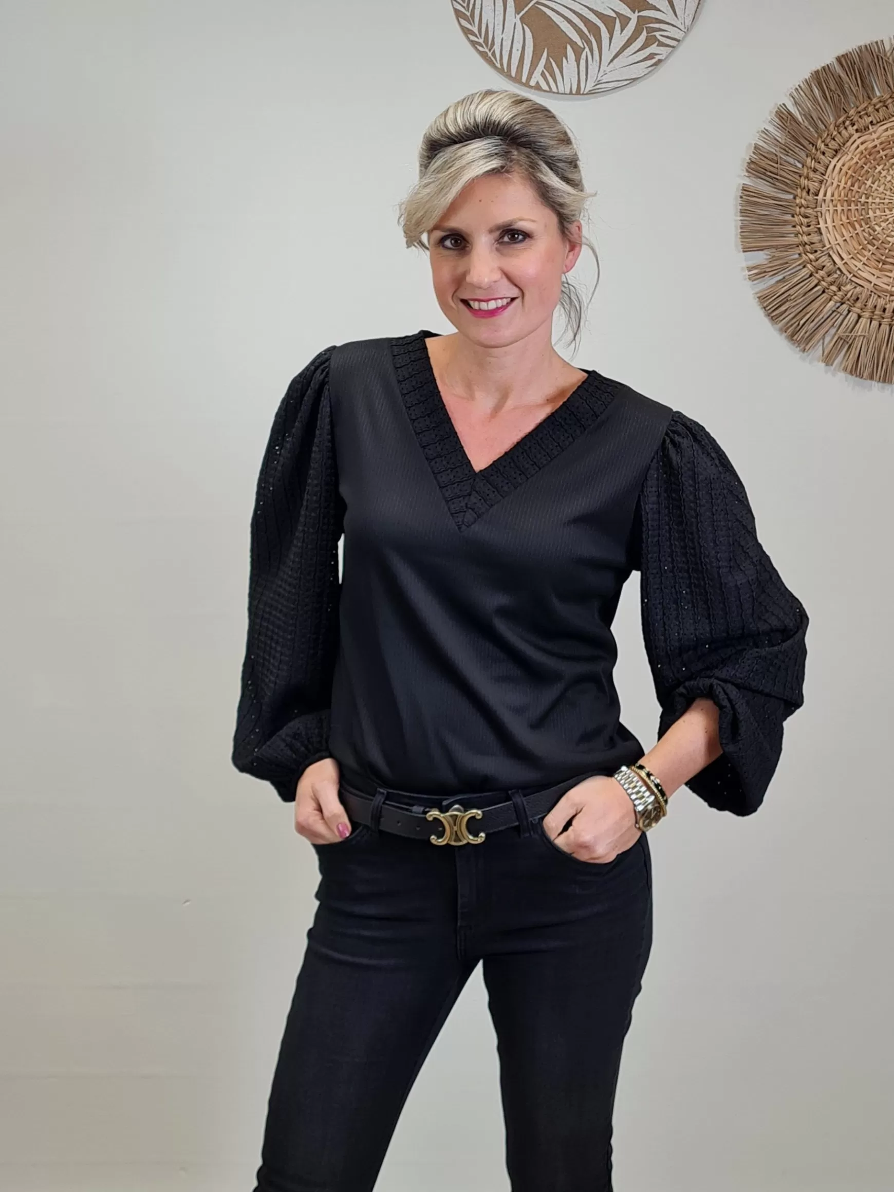 Trendz Top Lynn Zwart Outlet
