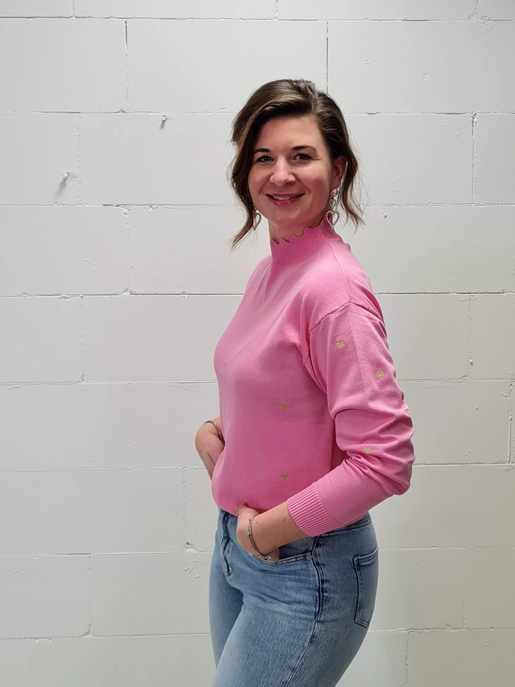 Trendz Truitje Hearts Roze Clearance