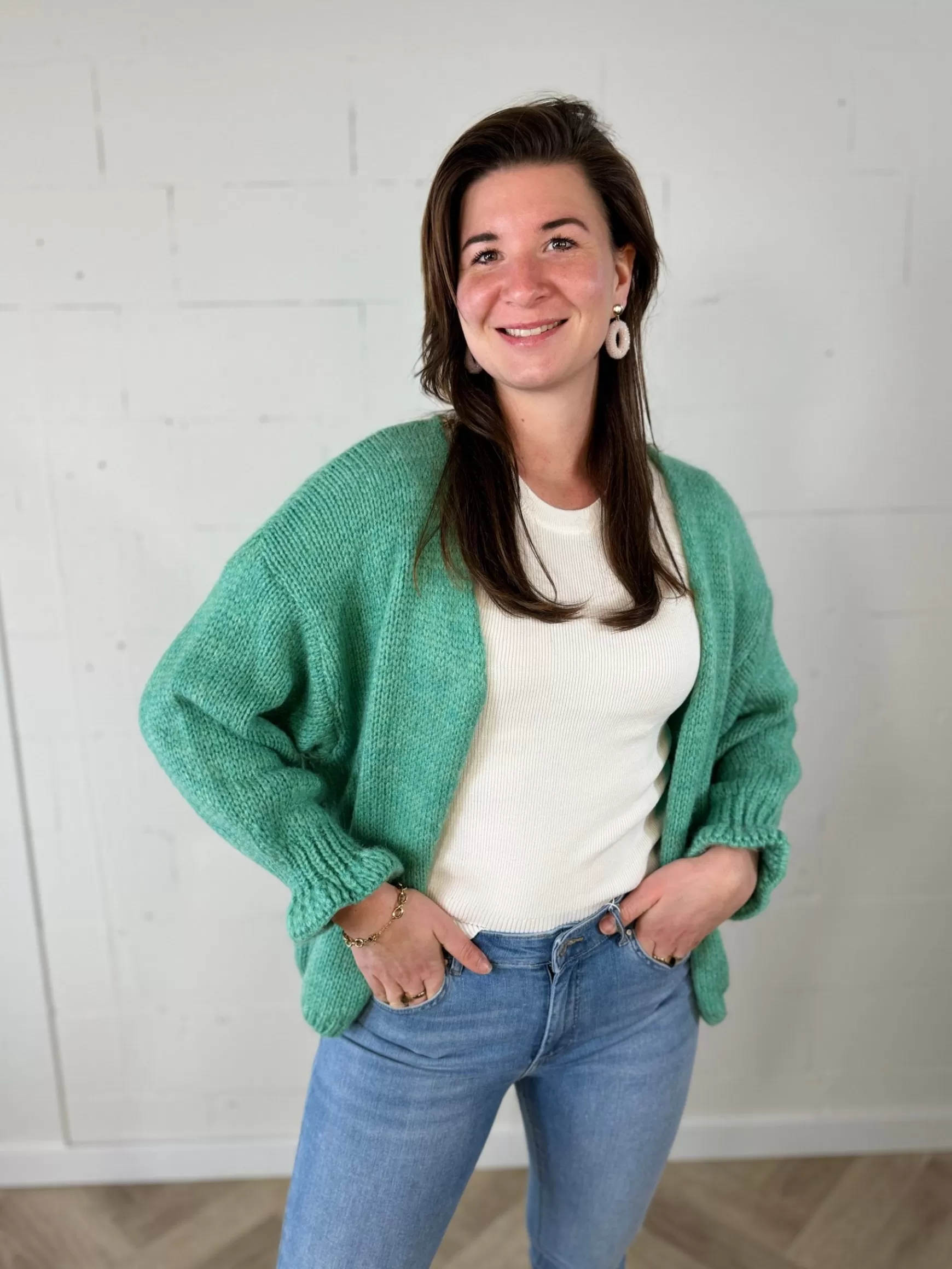 Trendz Vestje Annika Groen Best Sale