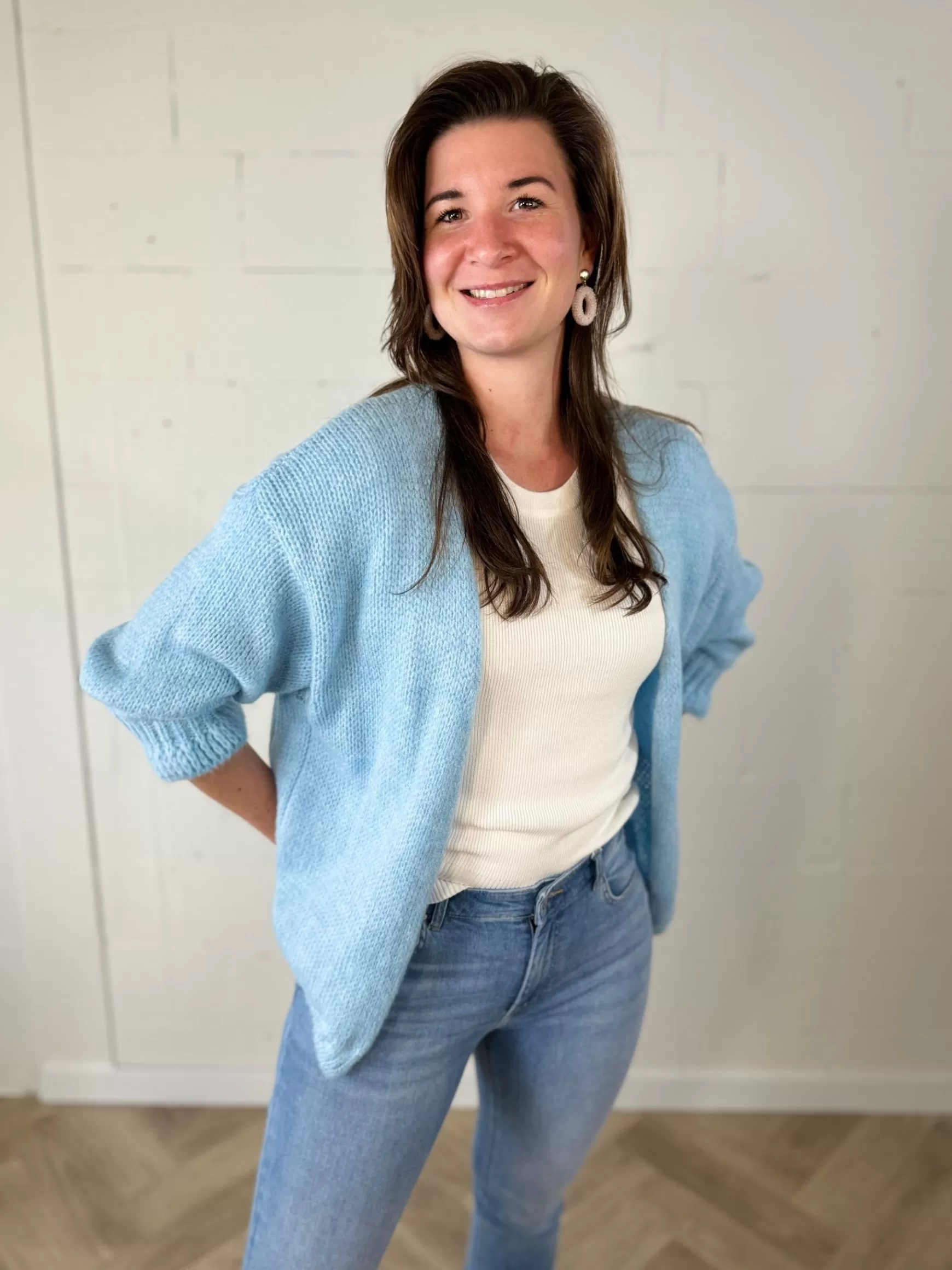 Trendz Vestje Annika Sky Blue Best Sale