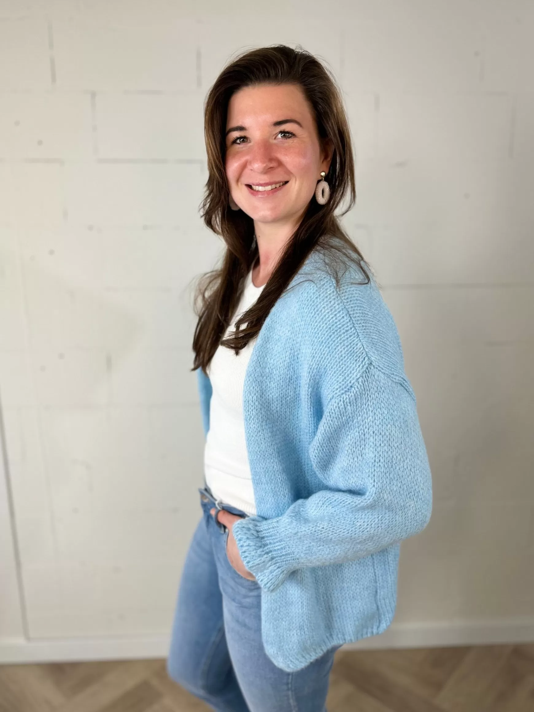 Trendz Vestje Annika Sky Blue Best Sale