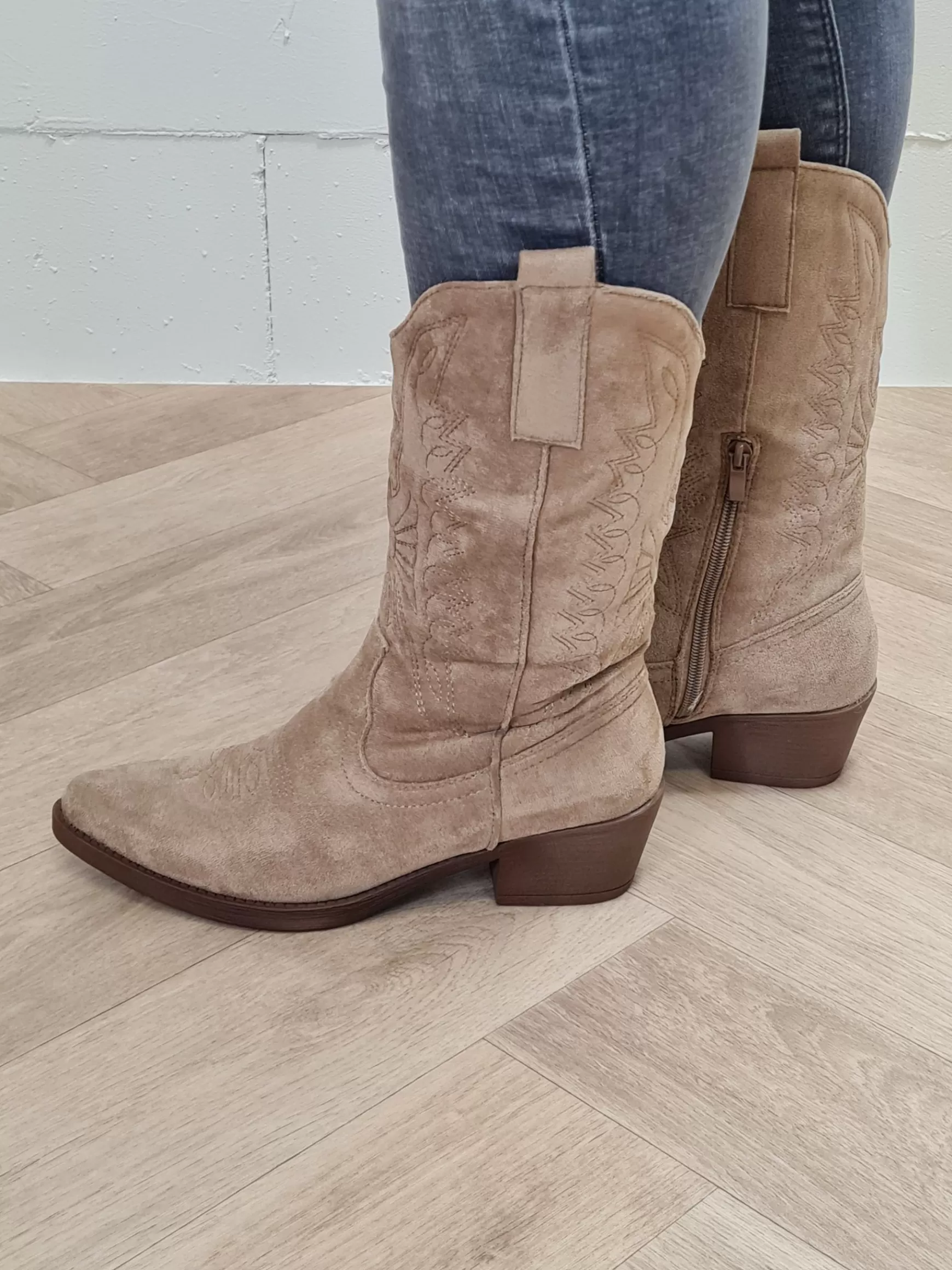 Trendz Western Boot Kelly Khaki Suede Sale